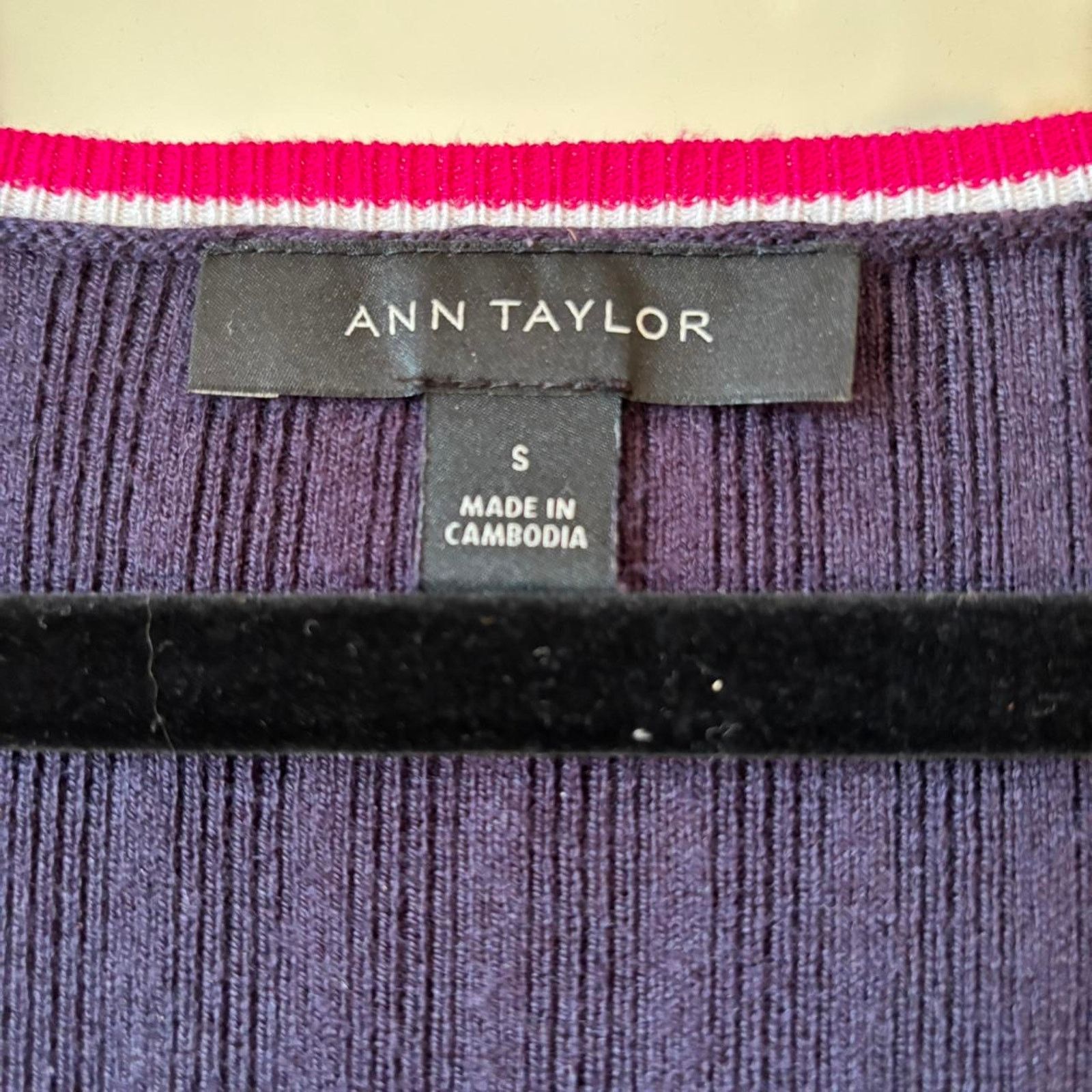 Ann Taylor Vintage Ann Taylor Blue Ribbed Preppy Y2K Sweater Small Size S / US 4 / IT 40 - 5 Thumbnail
