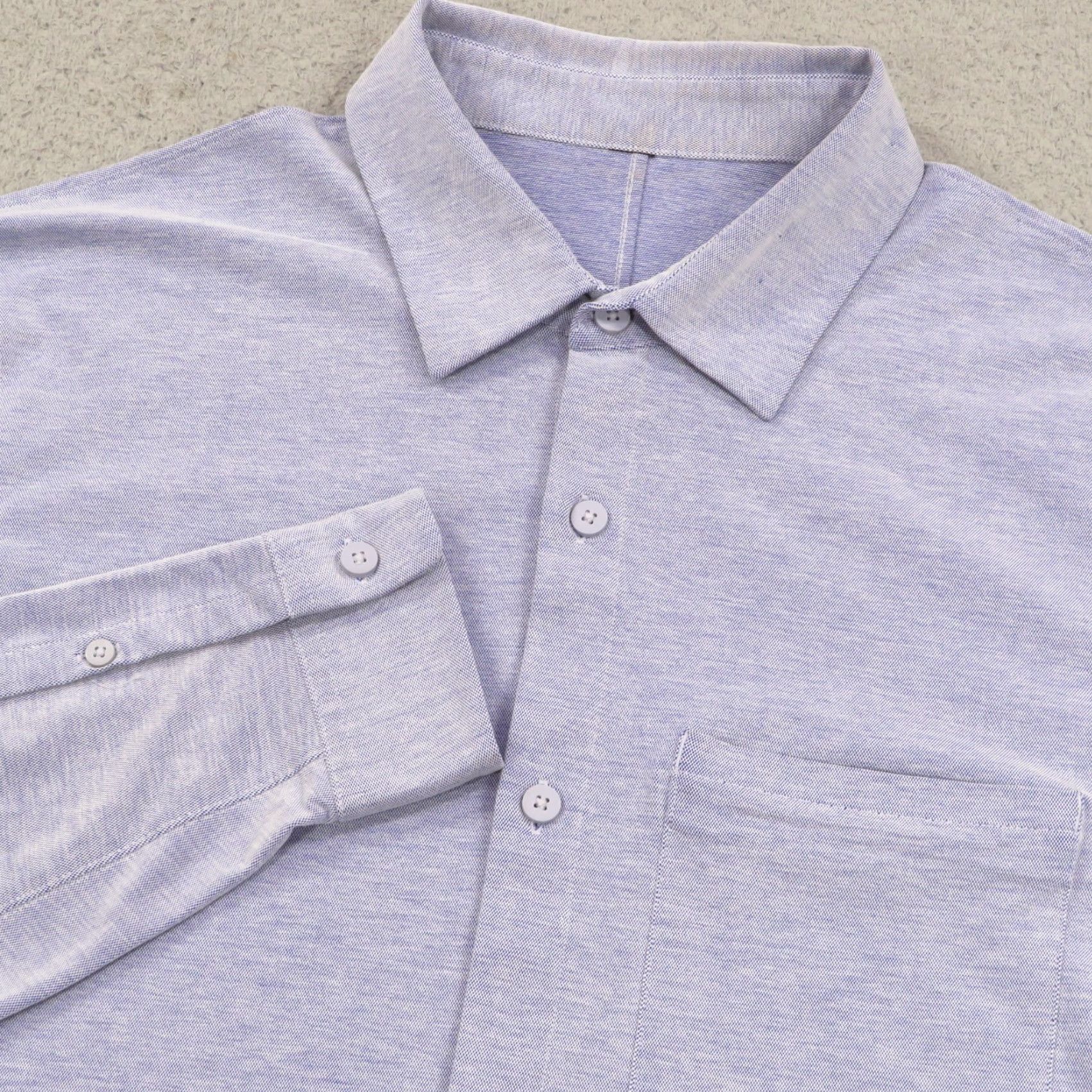 Lululemon Lululemon Shirt Mens Blue Commission Stretch Button Up Commute Oxford Button-Up Casual Business Travel Workwear Modern Size US M / EU 48-50 / 2 - 2 Thumbnail