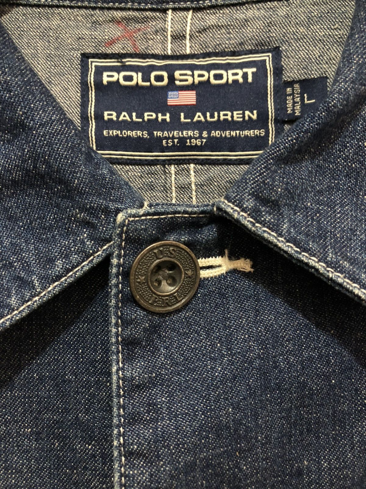 Polo Ralph Lauren Polo Sport by Ralph Lauren Chore Denim Jacket. Size US XL / EU 56 / 4 - 4 Thumbnail