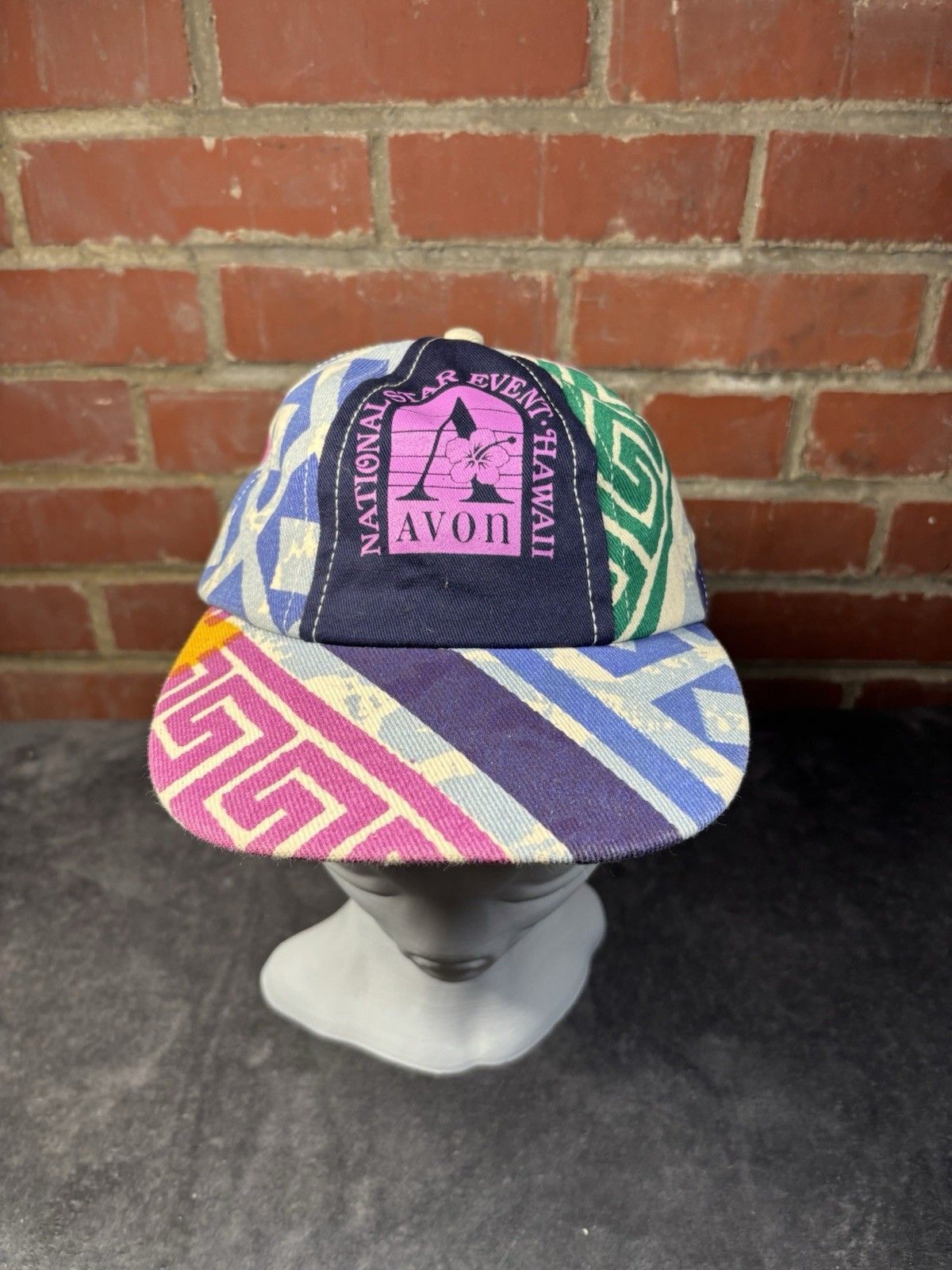 Other Vintage 90s National Star Event Hawaii Avon Hat Geometric Size ONE SIZE - 1 Thumbnail