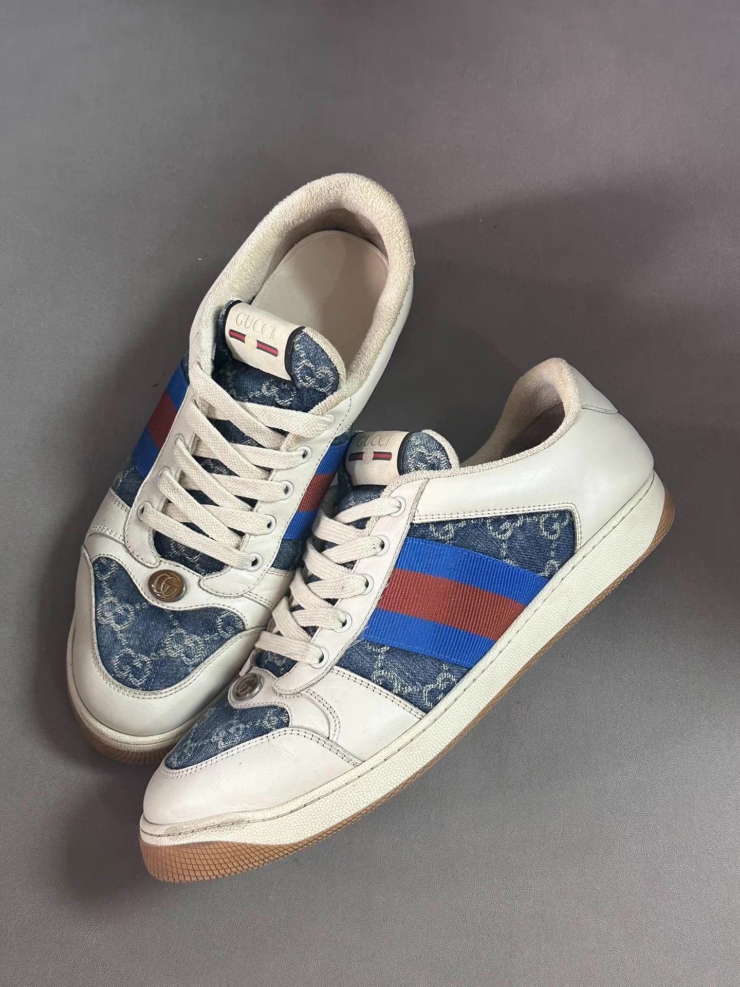 Gucci Gucci Enamel Sneakers Ｑ20 Size US 9.5 / EU 42-43 - 1 Thumbnail