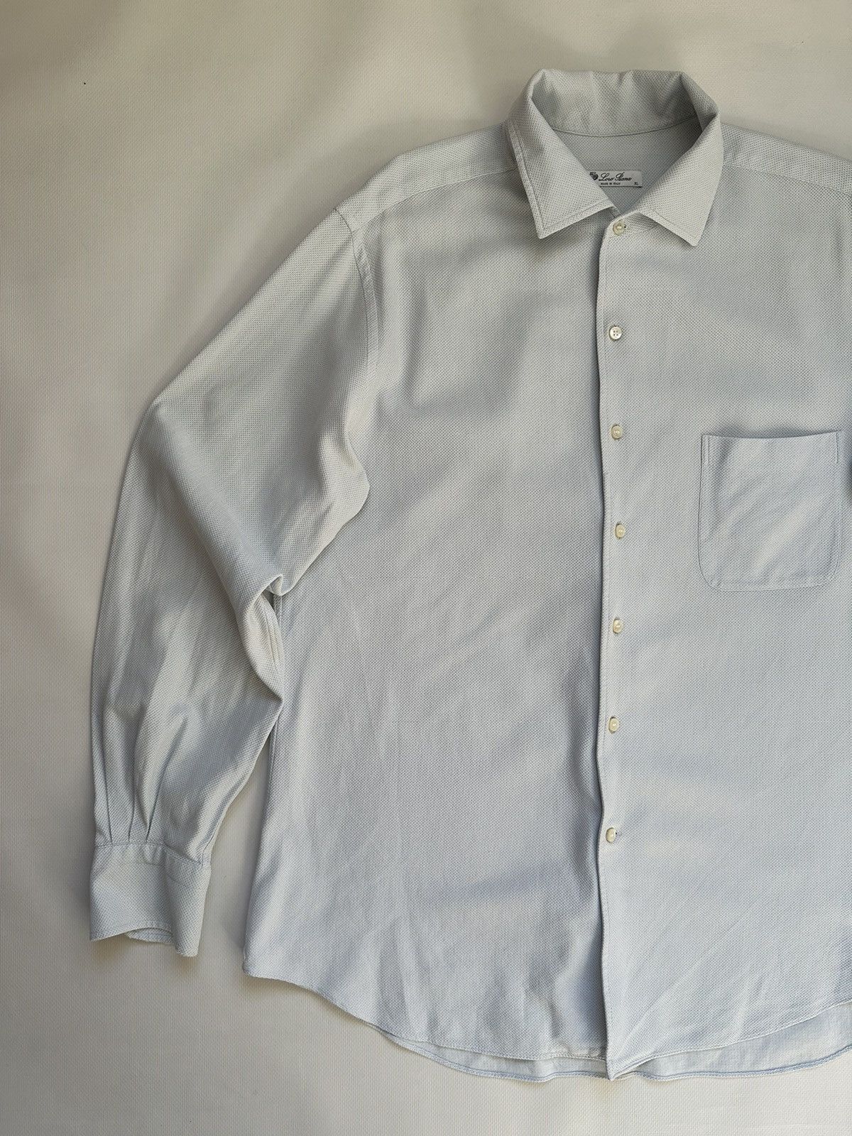 Loro Piana Loro Piana Blue Old money Shirt XL Size US XL / EU 56 / 4 - 3 Thumbnail