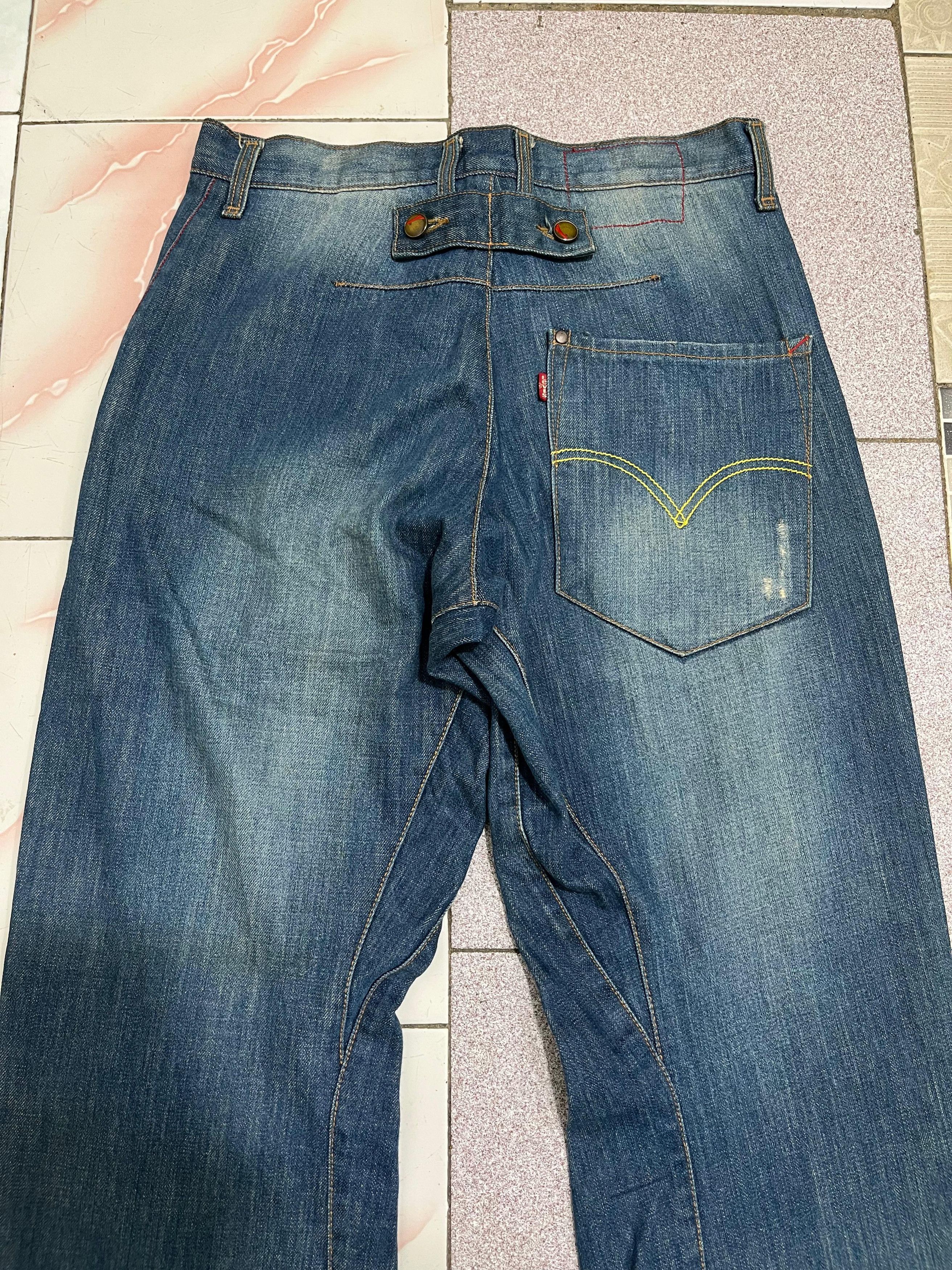 Levi's Vintage Clothing Levi's Engineered Buckle Back Distressed Jeans Size US 31 - 3 Thumbnail