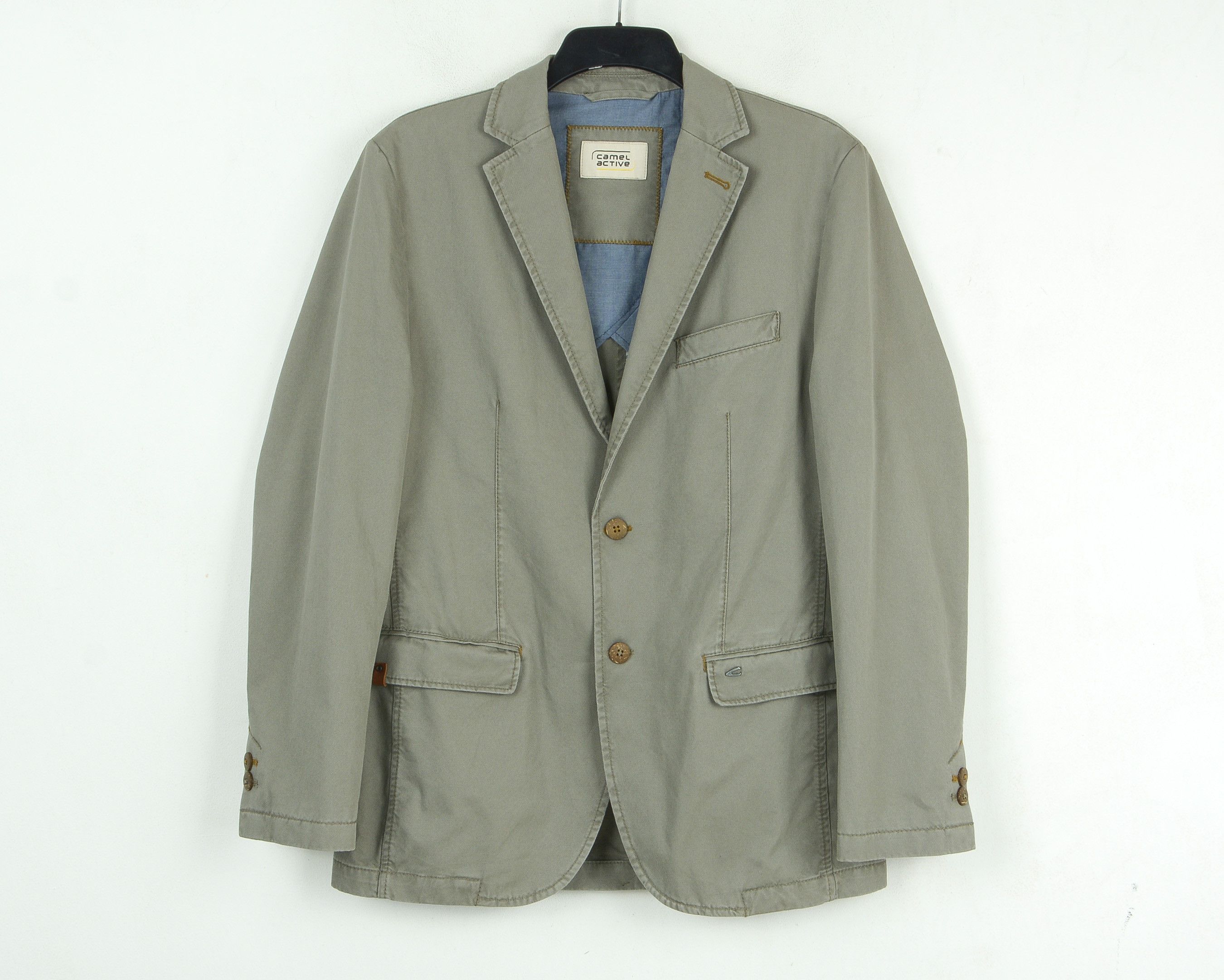 camel active UK 40 US Blazer EU 50 Suit Jacket Sport Over Coat Cotton Size 40R - 1 Thumbnail