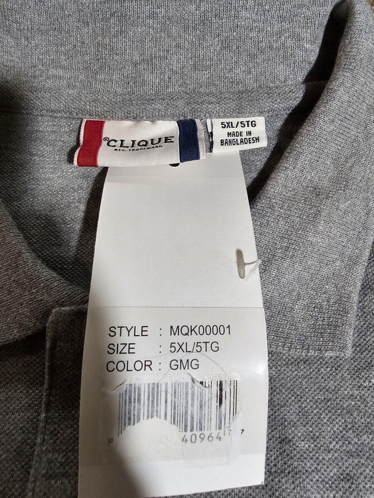 Clique clique polo shirt NWT 5xl XXXXXL Grey Gray Size US XXL / EU 58 / 5 - 3 Thumbnail