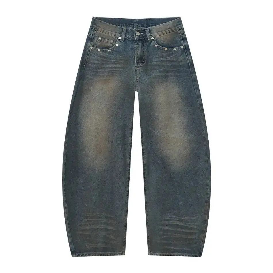 Japanese Brand Retro loose pocket patchwork jeans Size US 32 / EU 48 - 5 Thumbnail