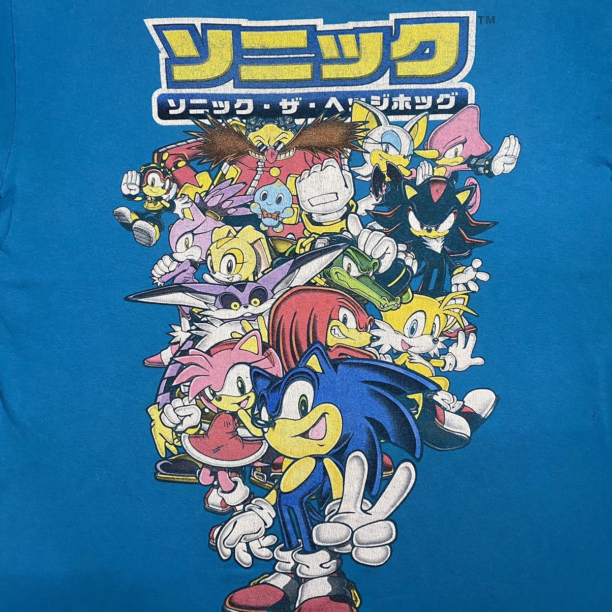 The Game Y2K Sonic The Hedgehog Full Characters Game T Shirt Sega Size US M / EU 48-50 / 2 - 4 Thumbnail