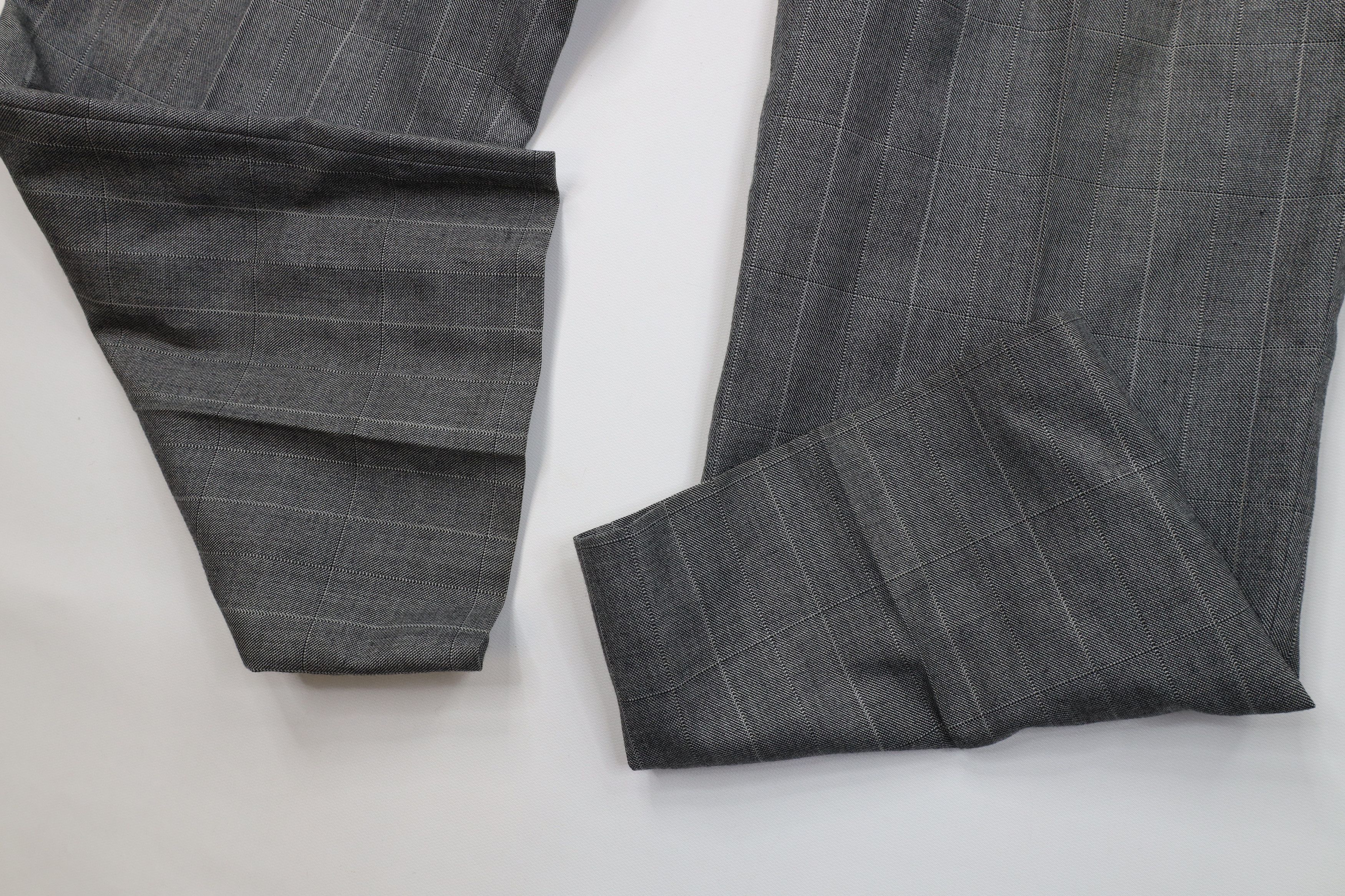 Vintage Vintage 70s Streetwear Flared Wide Leg Chino Pants Plaid USA Size US 36 / EU 52 - 5 Thumbnail