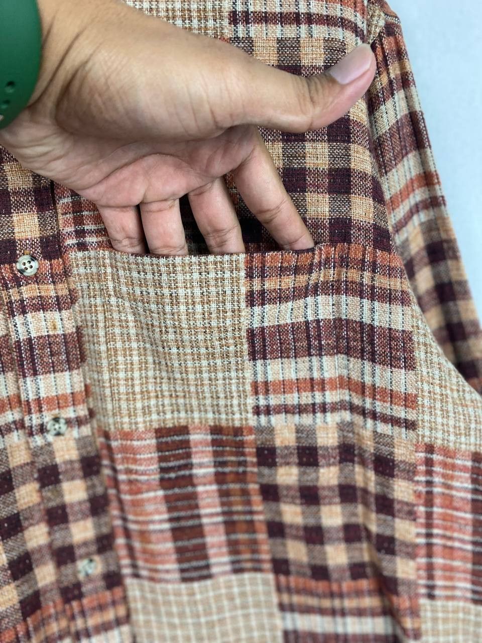 Japanese Brand vintage japanese brand patchworls shirt nice design Size US M / EU 48-50 / 2 - 3 Thumbnail