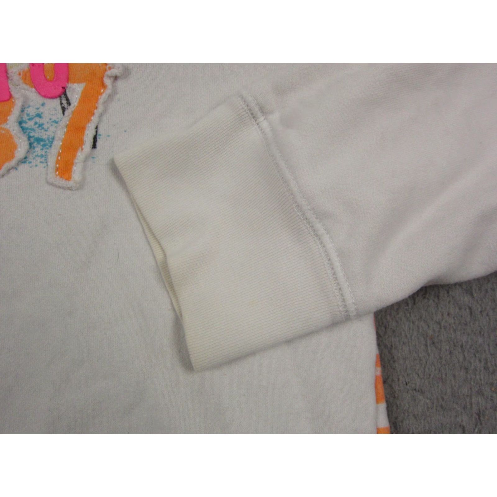 Vintage Aéropostale Hoodie Womens XL White Full Zip Palm Trees Sweatshirt Size XL / US 12-14 / IT 48-50 - 4 Thumbnail
