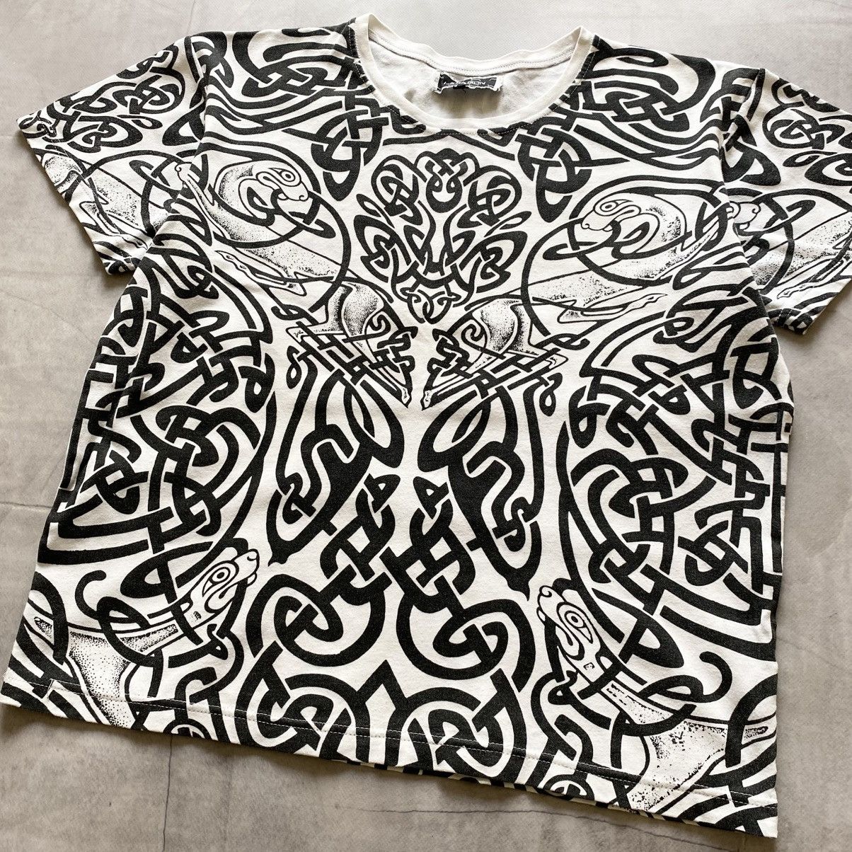 Hysteric Glamour × If Six Was Nine × Le Grande Bleu (L.G.B.) Japan Hexagon Tattoo LGB If Six Was Nine Vibe T-shirt Y2K Size L / US 10 / IT 46 - 2 Thumbnail
