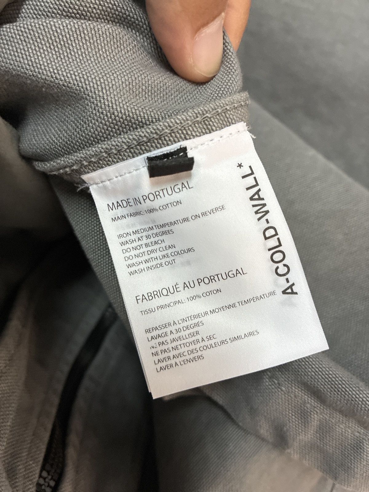 A-COLD-WALL* A-COLD-WALL* Men's Brunswick Jacket in Grey Stone Size US XL / EU 56 / 4 - 3 Thumbnail