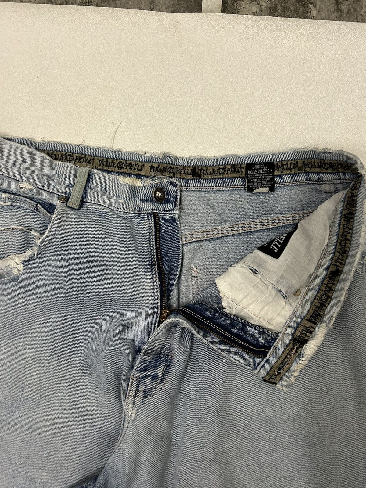 Marc Buchanan × Pelle Pelle Pele Pele Marc Buchanan Distressed Beggy Jeans Size US 36 / EU 52 - 12 Thumbnail