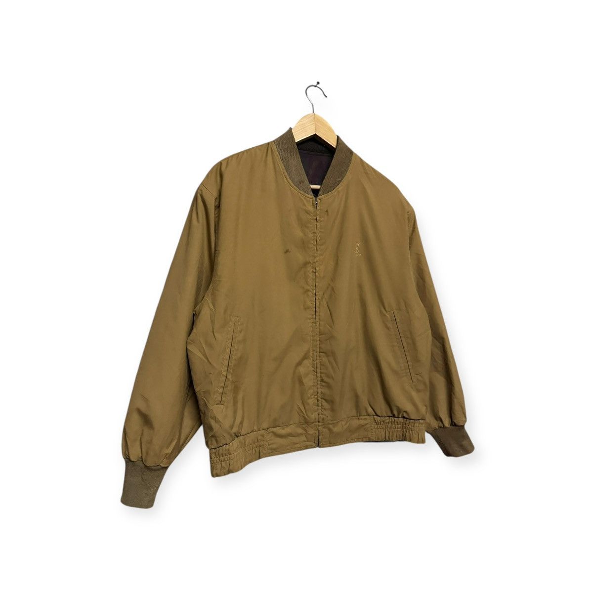 Yves Saint Laurent Vtg🔥90’s YSL PourHomme Abstract Reversible Bomber Jacket Size US M / EU 48-50 / 2 - 11 Thumbnail