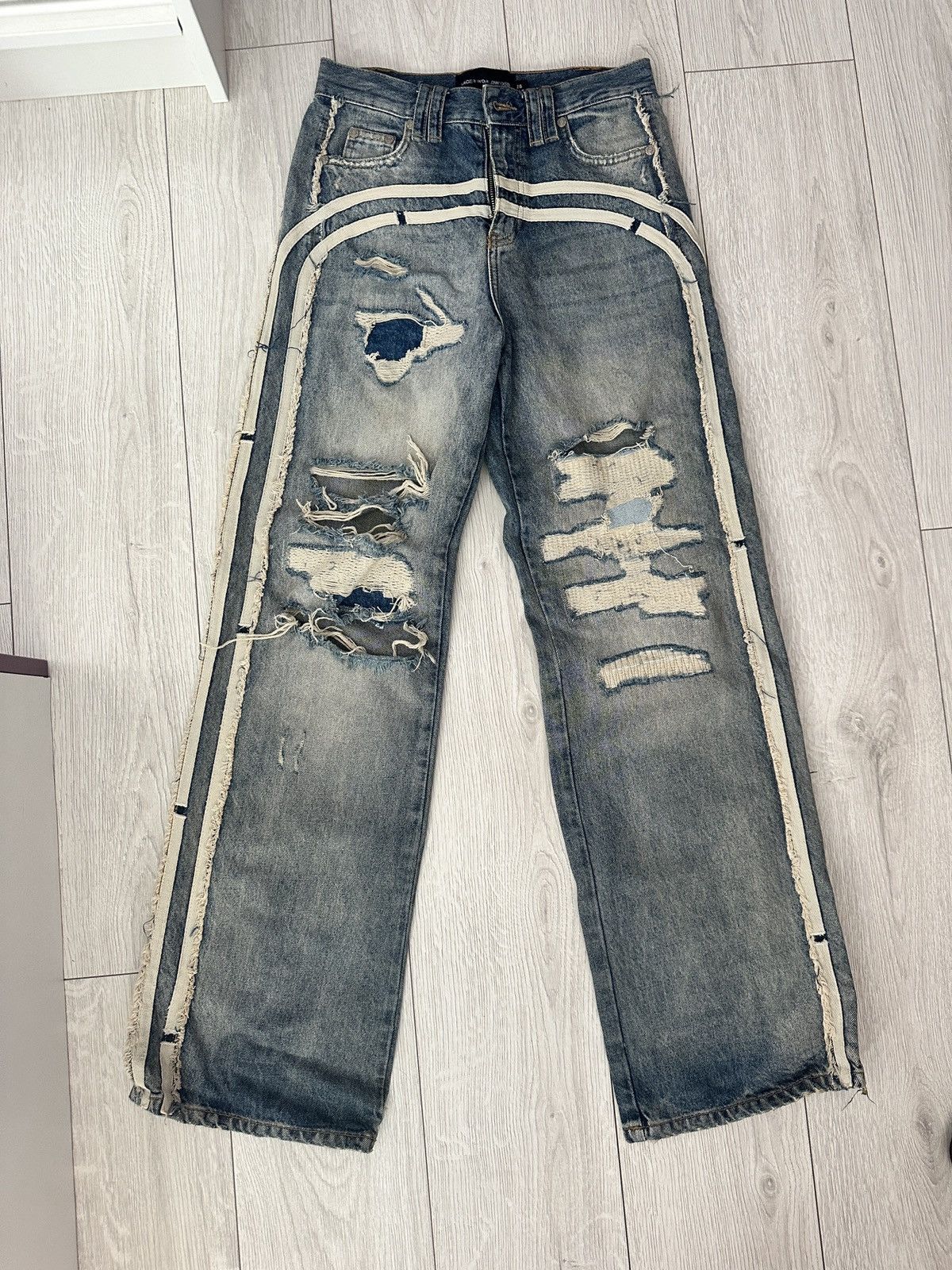 Other Racer Worldwide Track Jeans Size 26" / US 2 / IT 38 - 1 Thumbnail