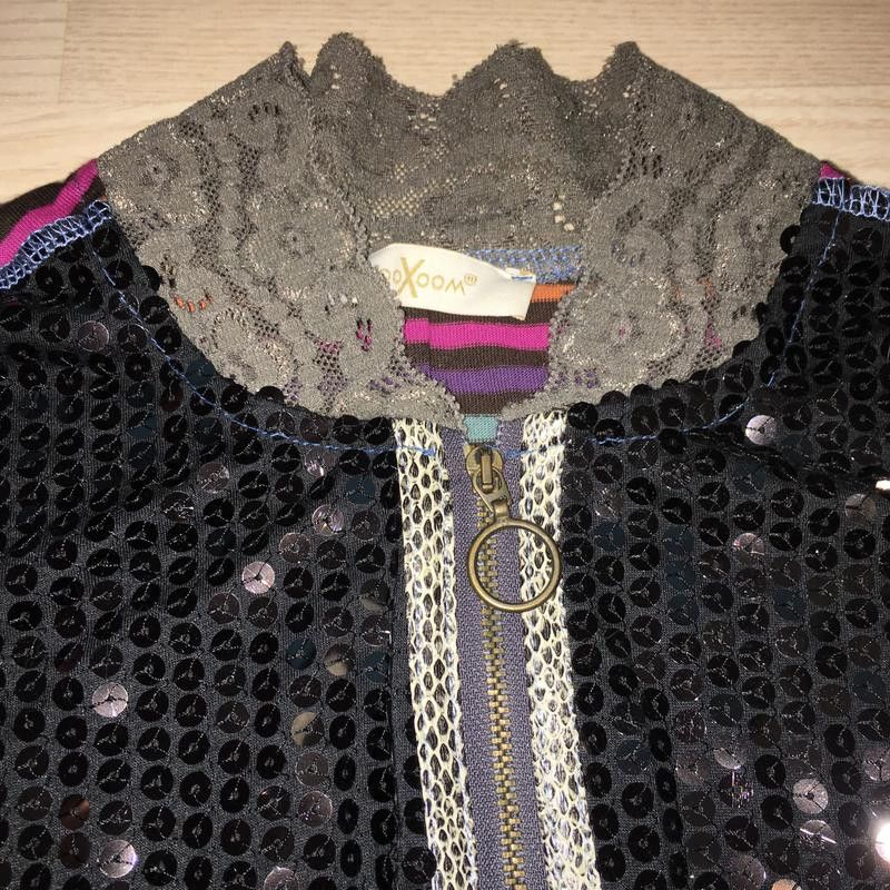 Designer y2k jumper zip up French wooXoom Paris sz S T1 Size S / US 4 / IT 40 - 3 Thumbnail