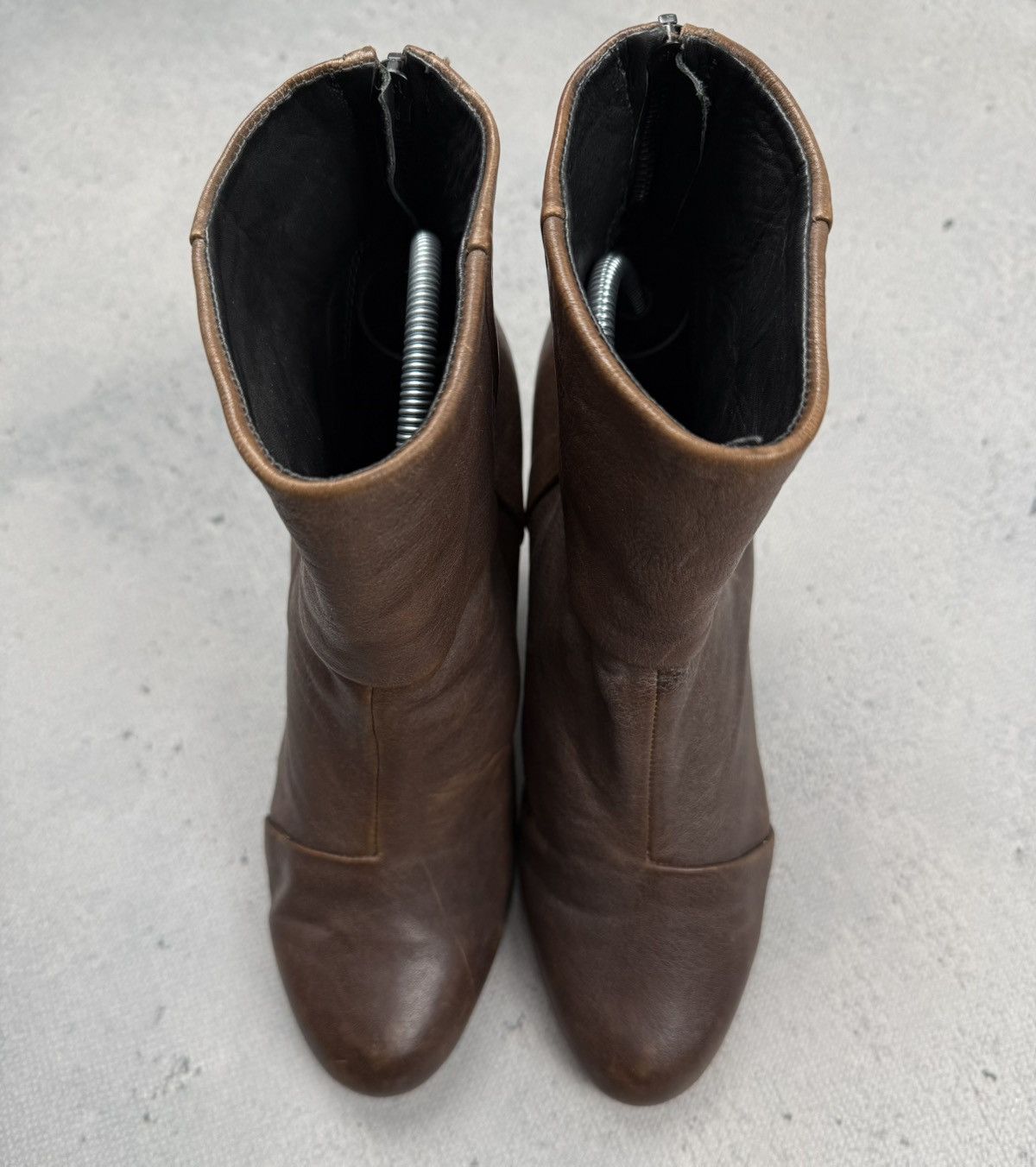 Rag & Bone Rag & Bone Leather Ankle Boots Stacked Heel Back Zip EU38 Size US 8 / IT 38 - 6 Thumbnail