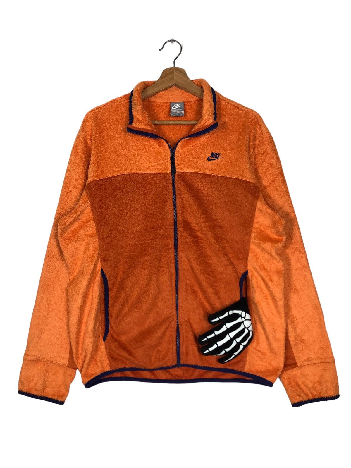 Nike 🔥VINTAGE NIKE SPORTSWEAR FLEECE JACKET RARE COLOUR DESIGN Size US L / EU 52-54 / 3 - 1 Thumbnail