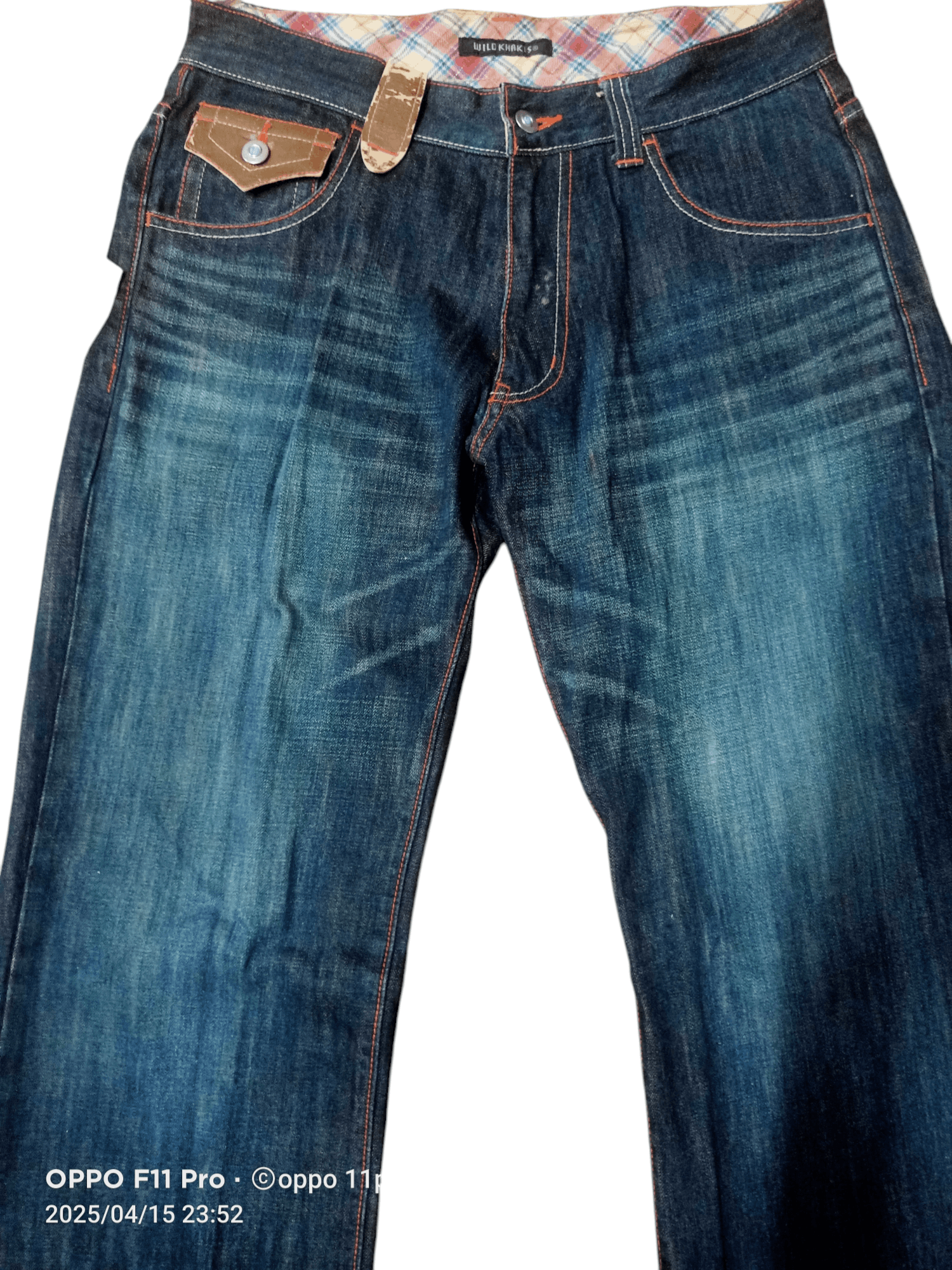 If Six Was Nine × Le Grande Bleu (L.G.B.) Wild Khakis Flare Denim Loose Rise Size US 31 - 9 Thumbnail