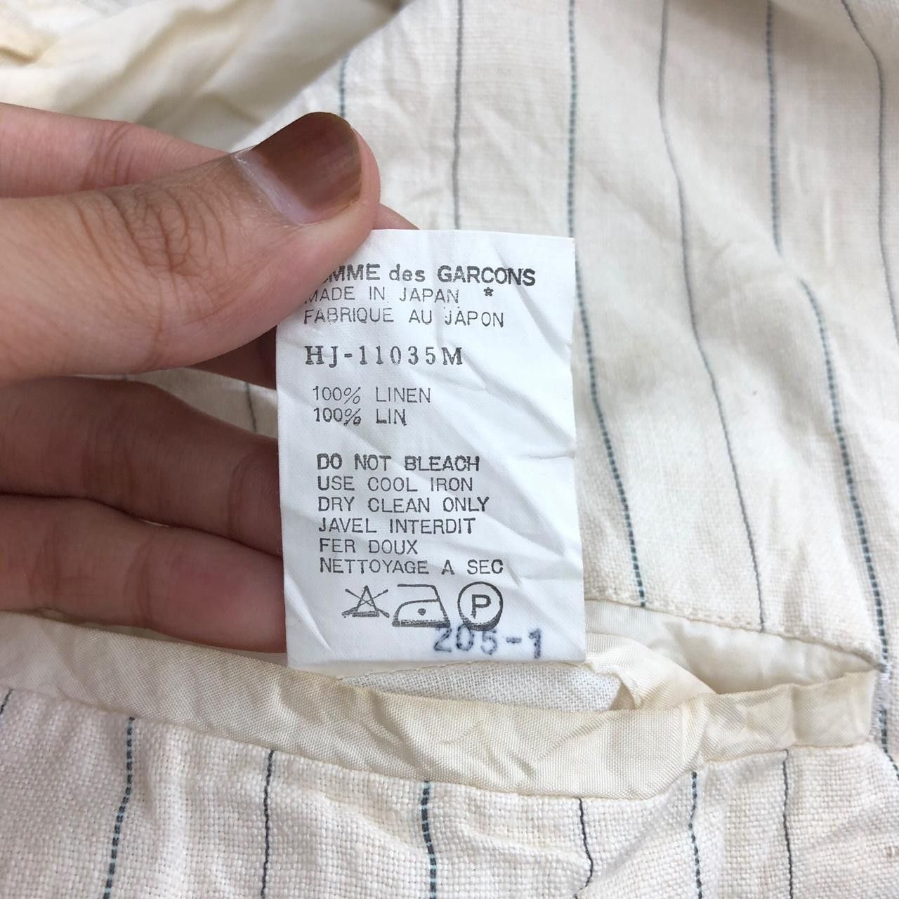Comme des Garcons Vintage COMME DES GARCONS HOMME Double Breasted Blazer Coat Size 44R - 6 Thumbnail