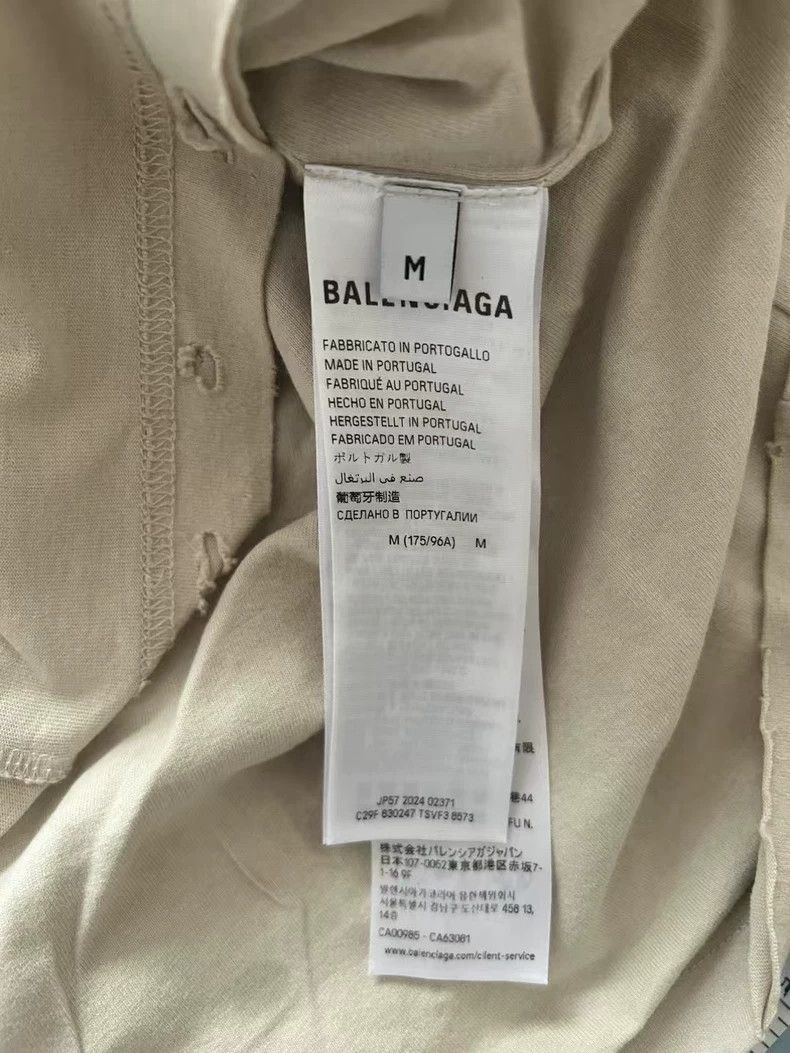 Balenciaga Balenciaga Anti-wear design wave cola short sleeve T-shirt Size US M / EU 48-50 / 2 - 6 Thumbnail