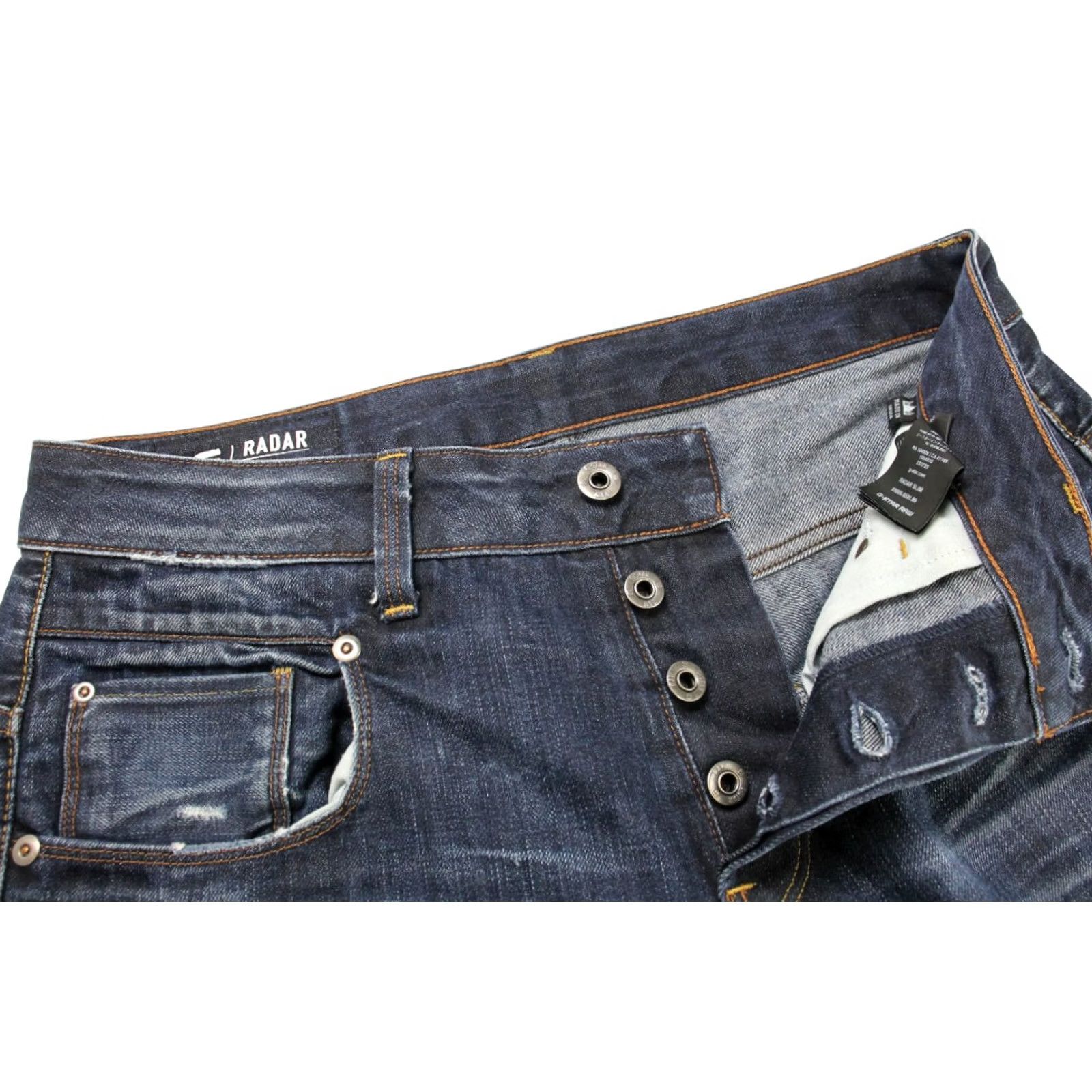 G-Star G-STAR Radar Slim Jeans Men's W32/L32 Whiskers Faded Denim Blue Size US 32 / EU 48 - 4 Thumbnail