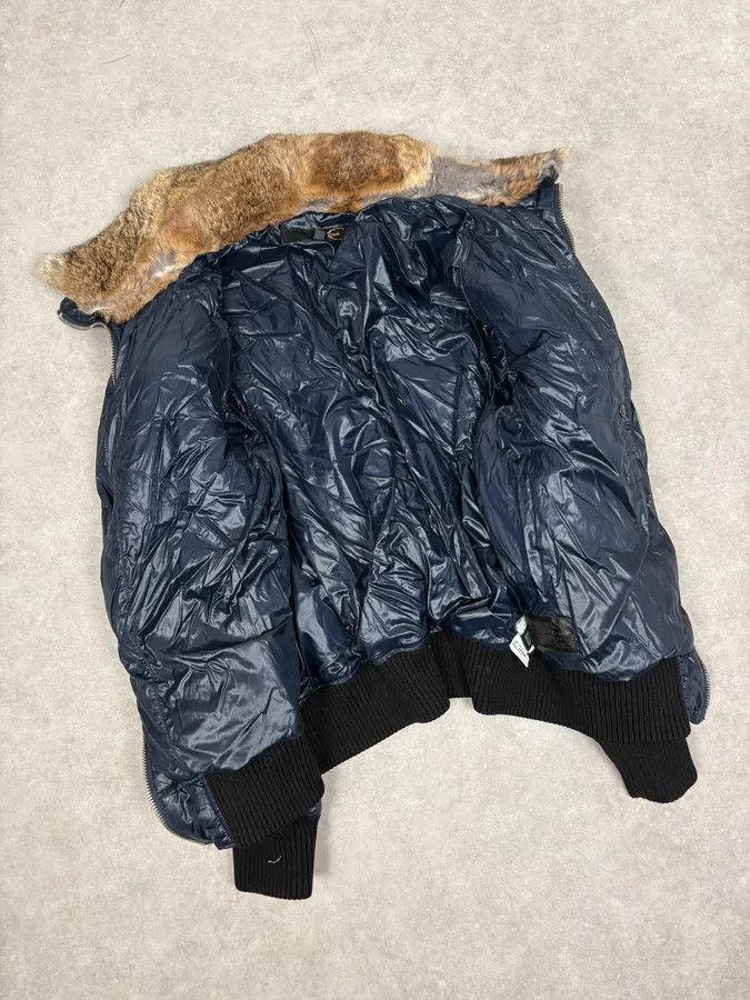 Just Cavalli FW2008 Cavalli Fur Collar Navy Puffer Jacket Size US M / EU 48-50 / 2 - 7 Thumbnail