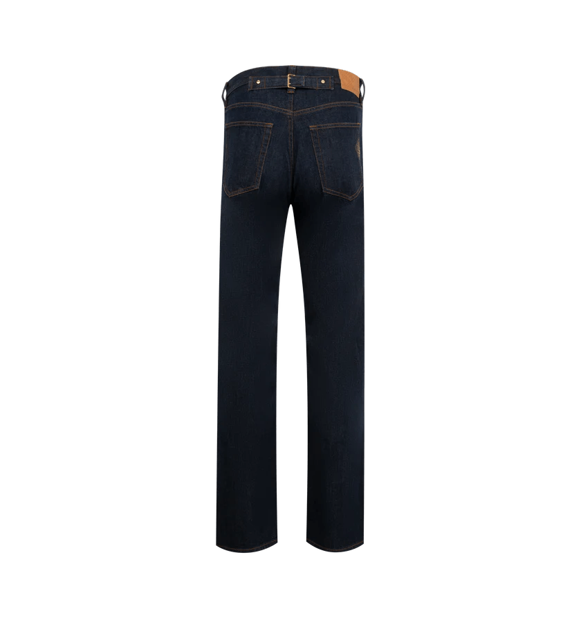Casablanca o1h1sh11225 Selvedge Embroidered Laurel Jeans in Blue Size US 34 / EU 50 - 2 Thumbnail
