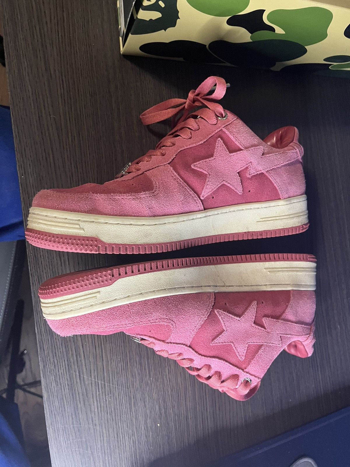 Bape Bapesta pink suede Size US 10 / EU 43 - 3 Thumbnail