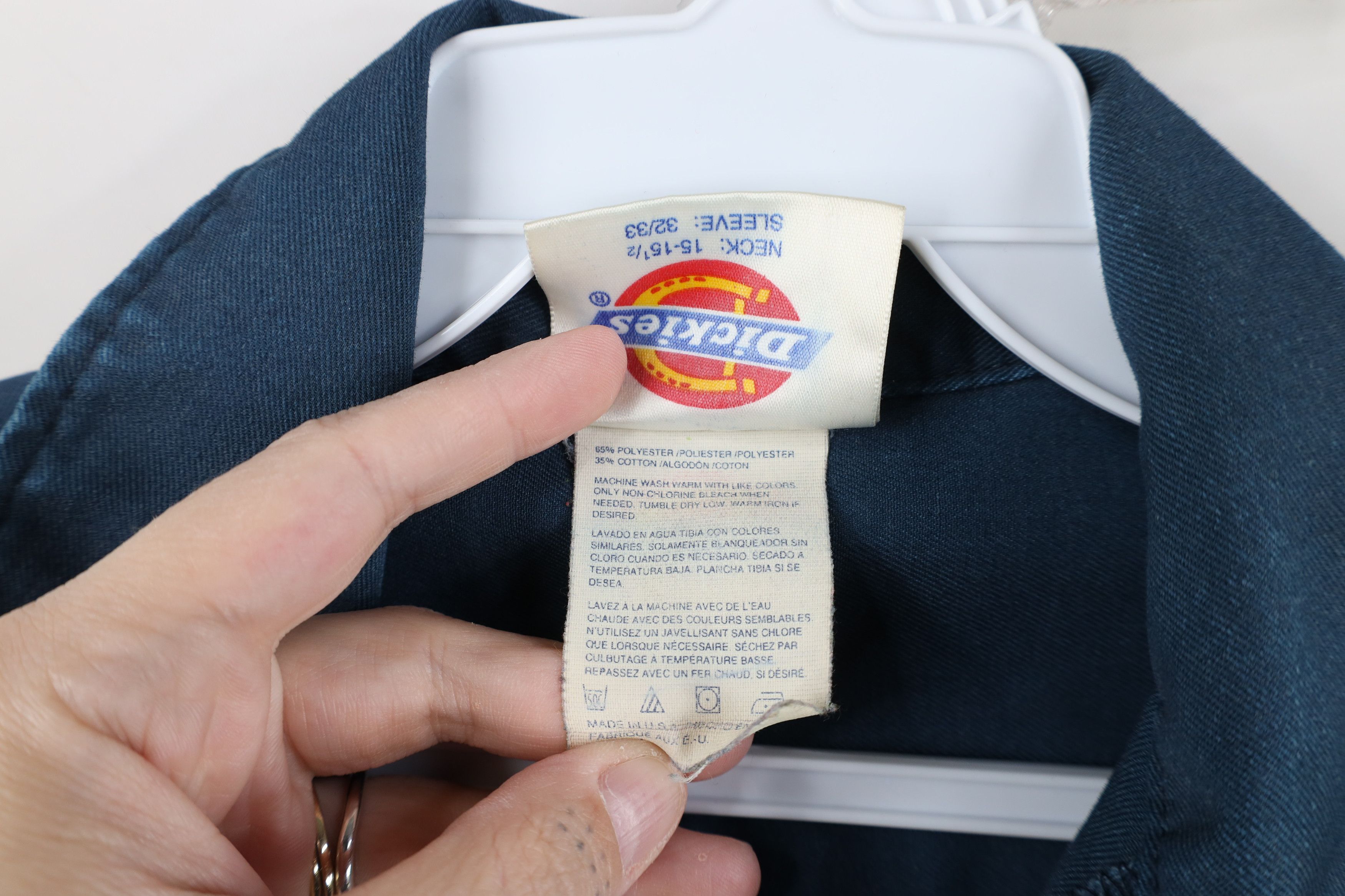Dickies Vintage 90s Dickies Workwear Mechanic Button Shirt USA Size US M / EU 48-50 / 2 - 10 Thumbnail