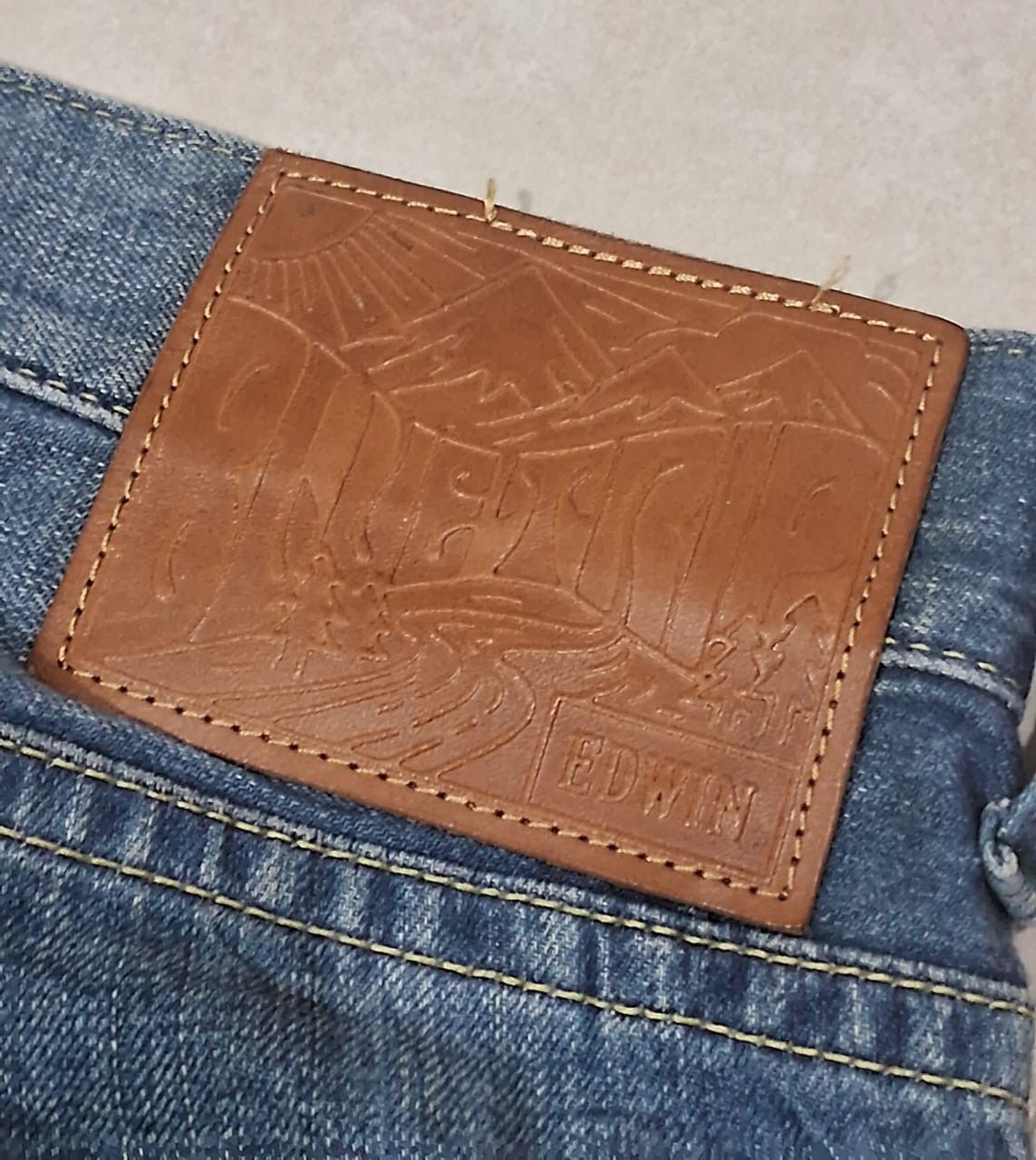 Edwin × Japanese Brand Rare 💥 Distressed Edwin Jeans Size US 34 / EU 50 - 7 Thumbnail