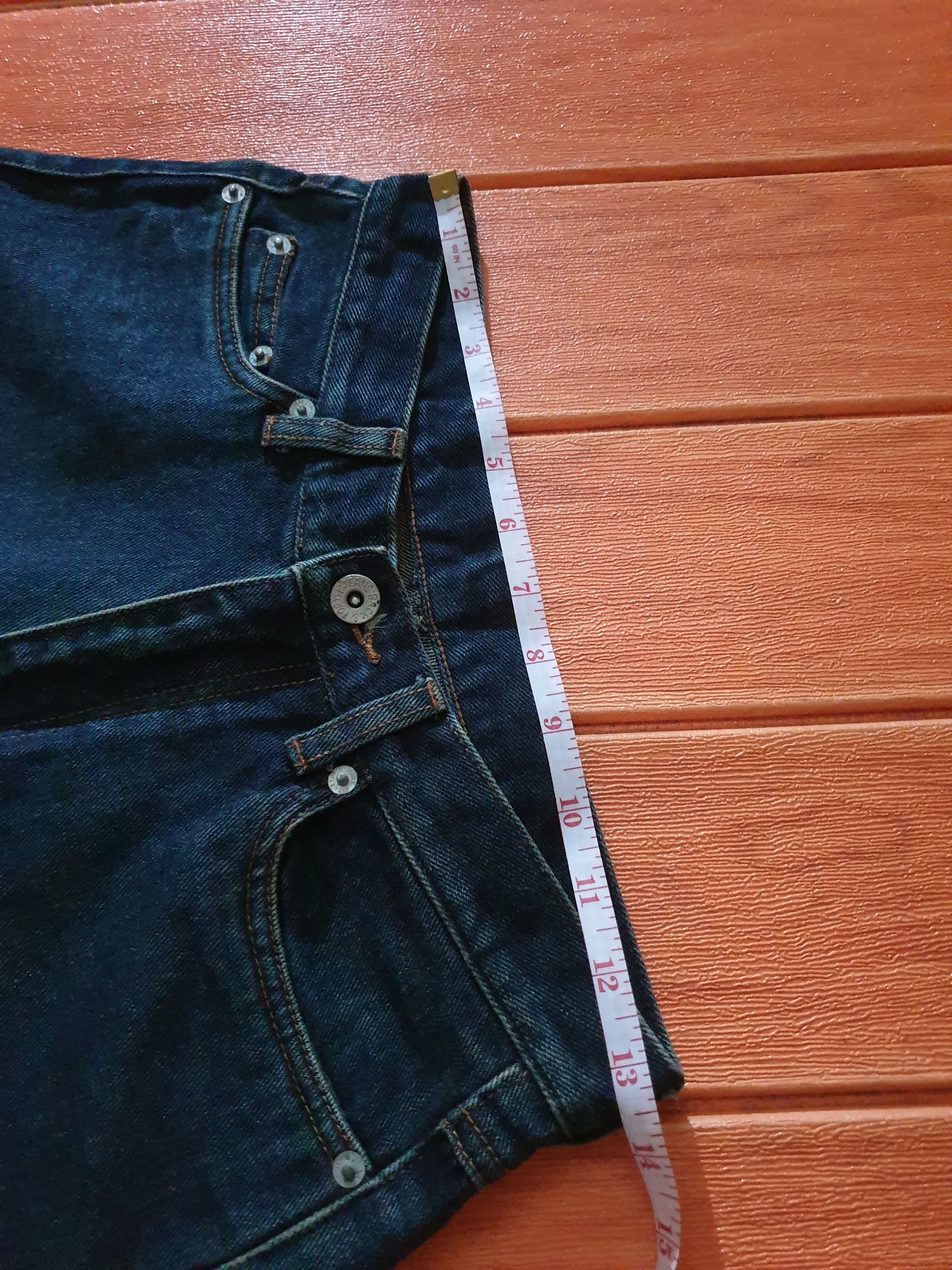If Six Was Nine 💥Cat patchwork denim Japanese style pant Size US 27 - 11 Thumbnail