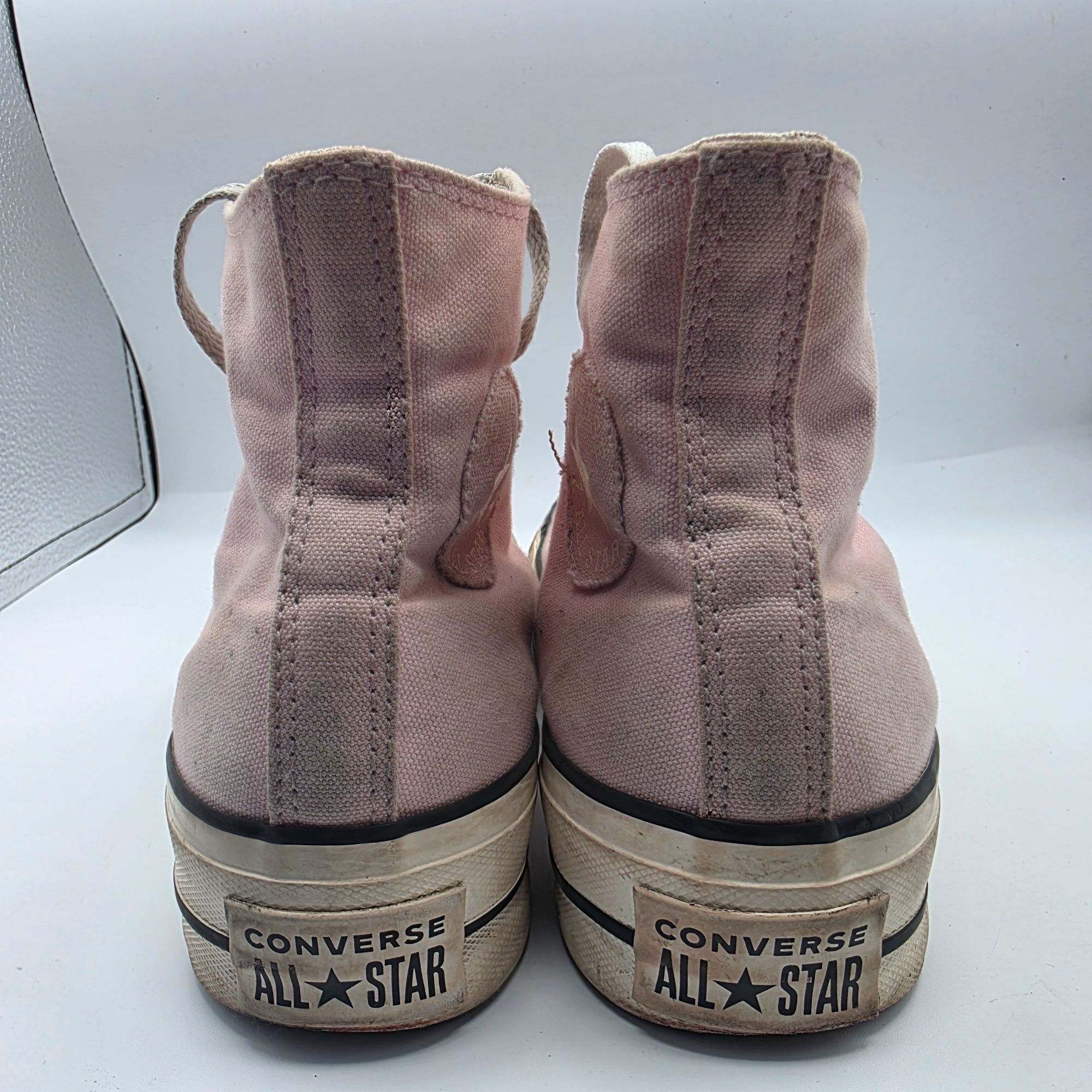 Converse Converse All Star High Top Womens Size 7 Pink Lace Up Platfo Size US 7 / IT 37 - 5 Thumbnail