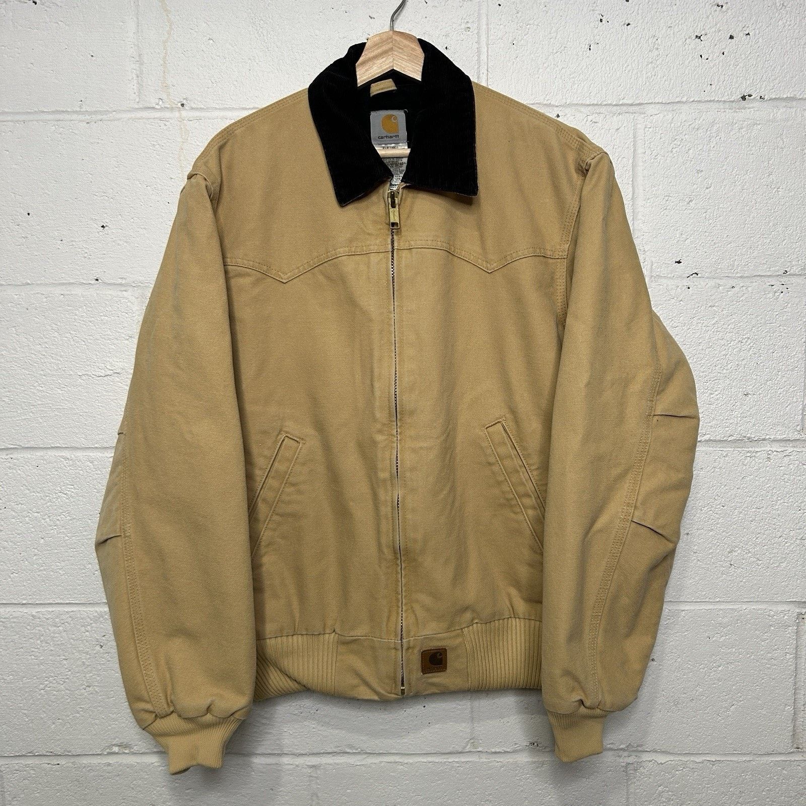 Carhartt × Vintage Carhartt j14 brn tan Santa Fe workwear jacket 