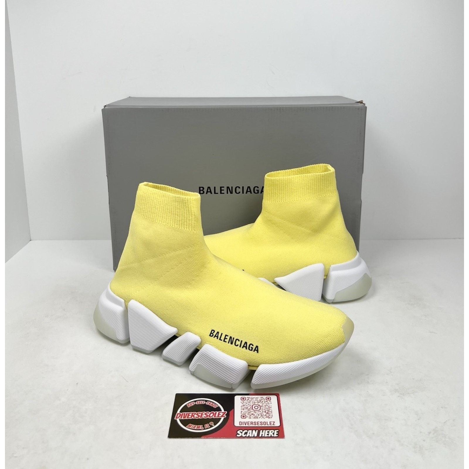 Balenciaga Size 38EU/8W - Balenciaga 2.0 Recycled Yellow Speed NEW Size US 8 / IT 38 - 1 Thumbnail