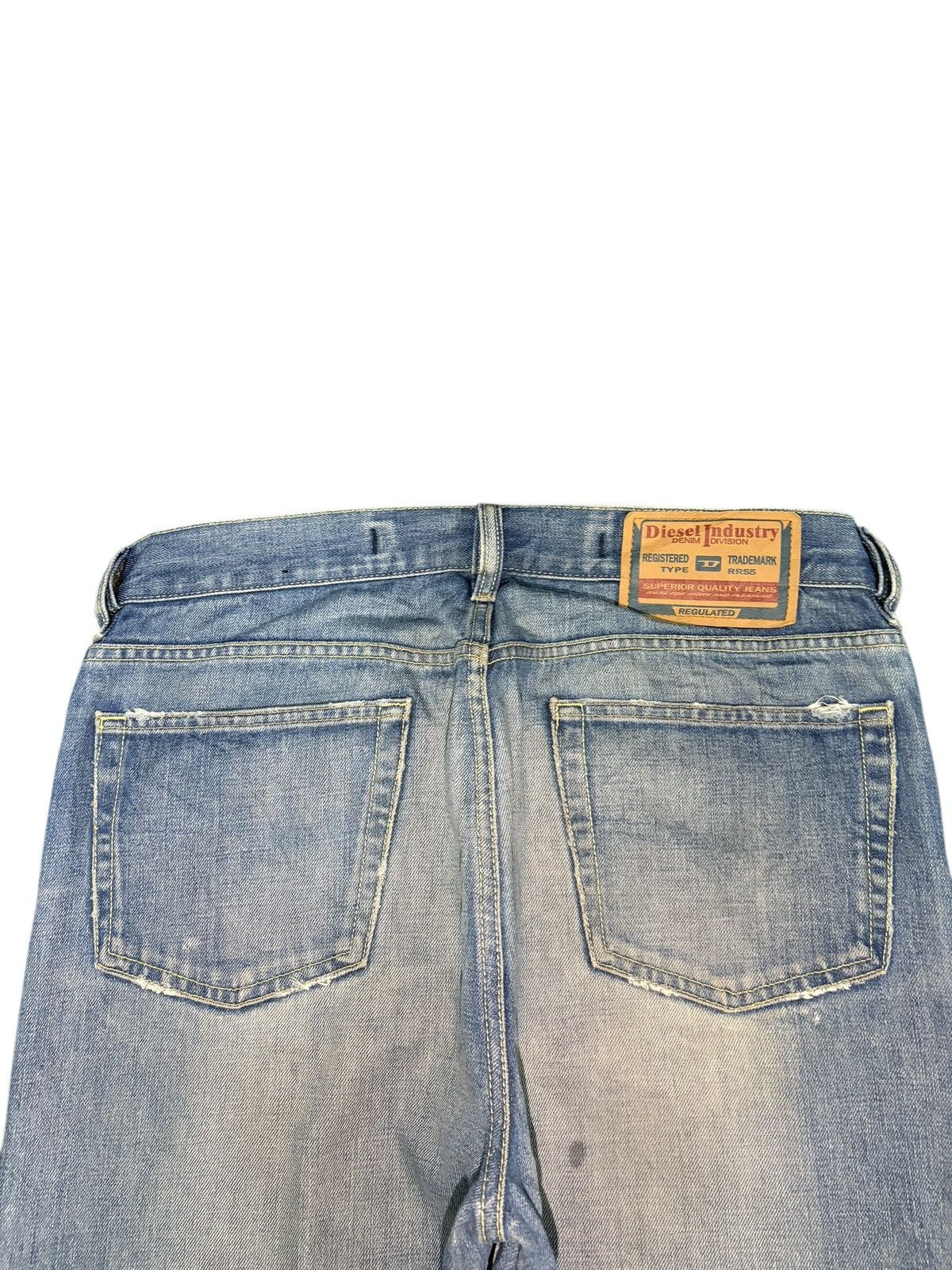 Diesel Vintage Italy Diesel Mud Wash Distress Baggy Jeans Size US 32 / EU 48 - 4 Thumbnail