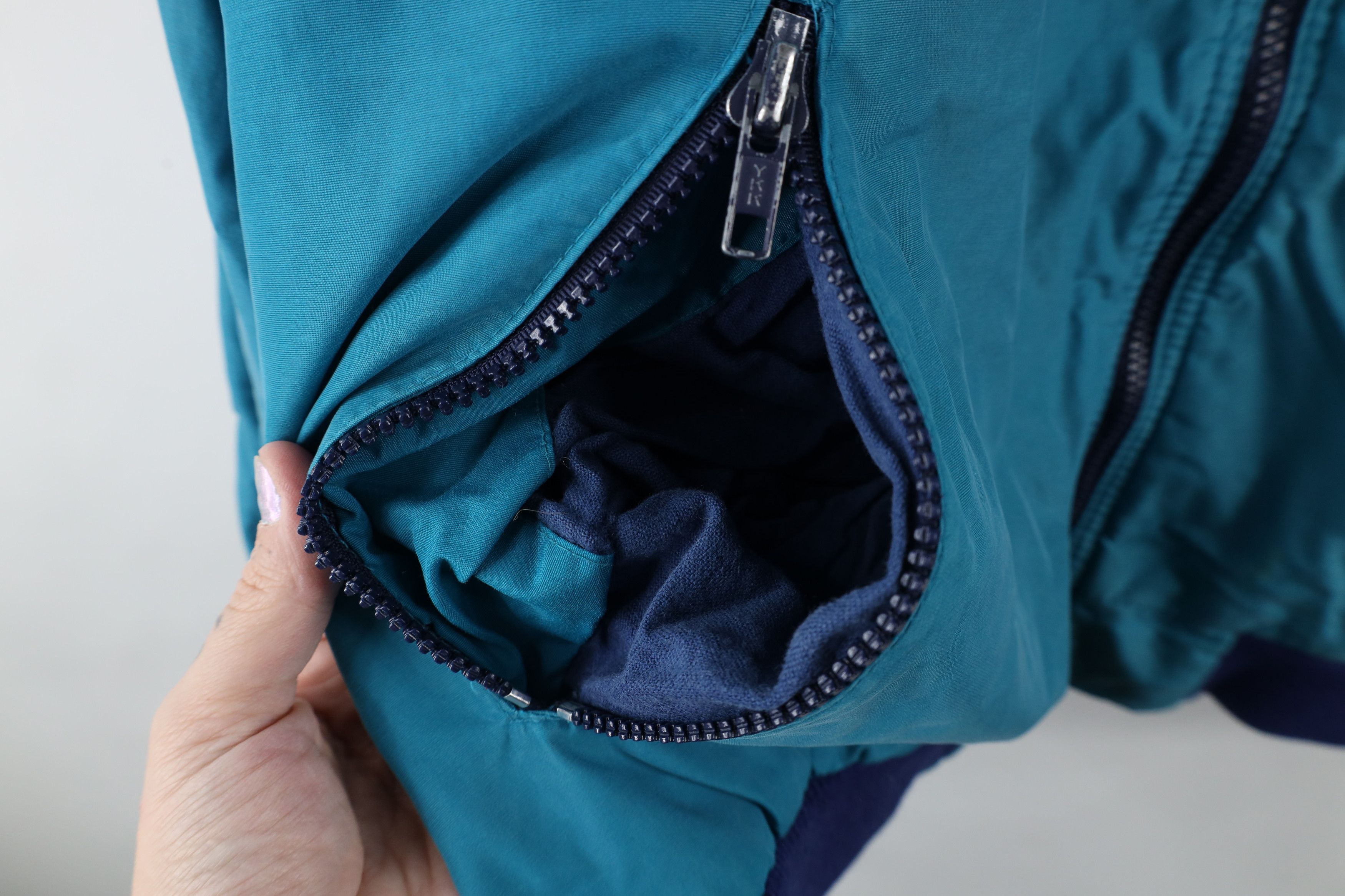 Vintage Vintage 90s OshKosh B'Gosh Fleece Lined Bomber Jacket Teal Size US XL / EU 56 / 4 - 8 Thumbnail