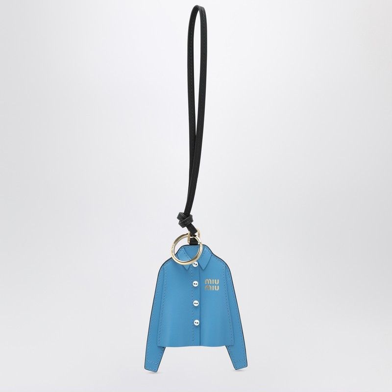 Miu Miu Miu Miu Trick Keyring Pervinca Colour In Leather Size ONE SIZE - 1 Thumbnail