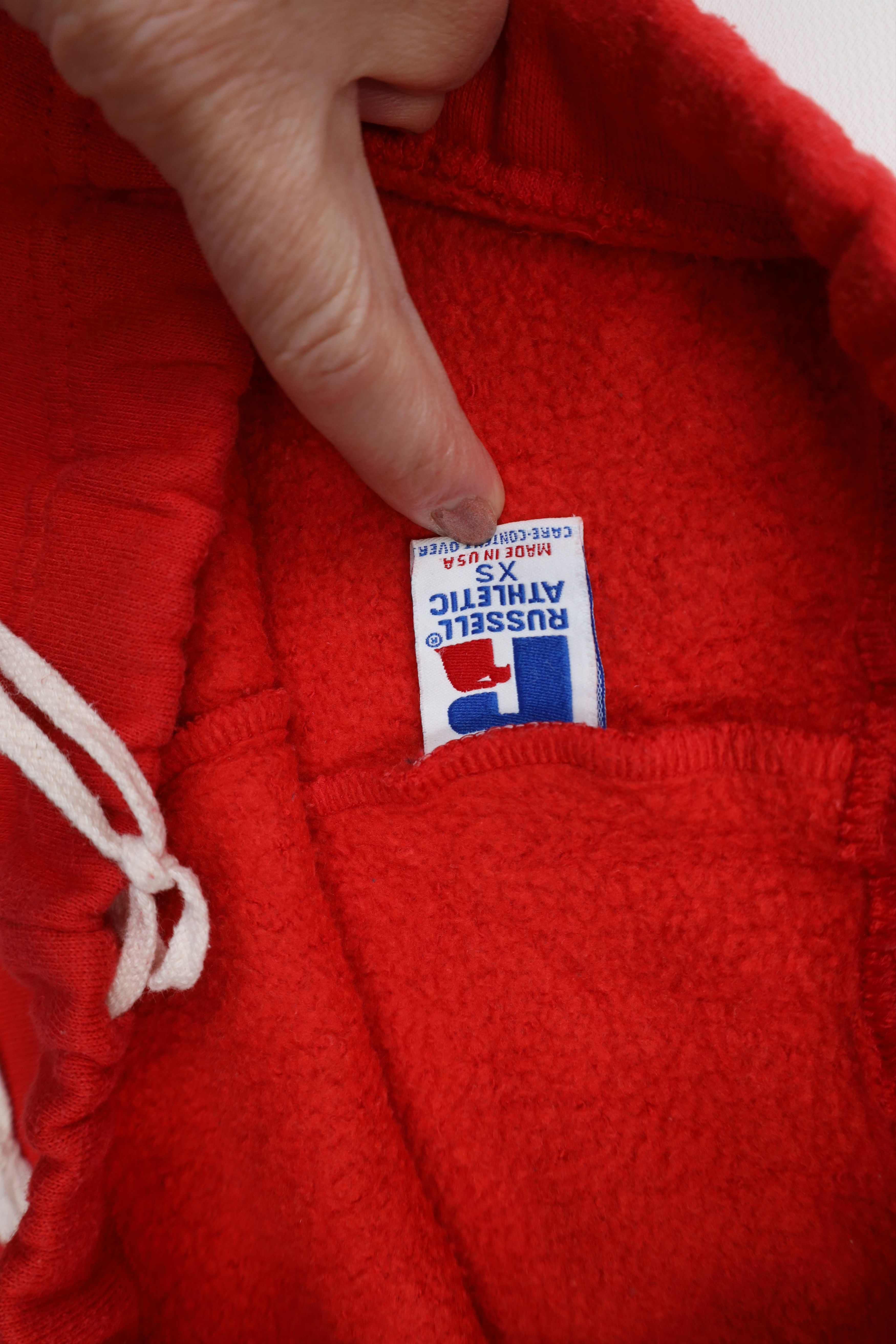Russell Athletic × Vintage Vintage 80s 90s Russell Athletic Sweatpants Joggers Red USA Size US 30 / EU 46 - 7 Thumbnail