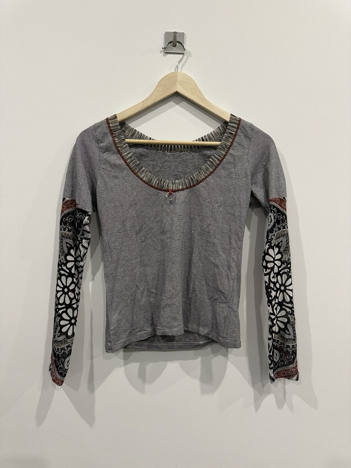 Jean Paul Gaultier Save The Queen all printed top long sleeve mesh JPG style Size M / US 6-8 / IT 42-44 - 7 Thumbnail