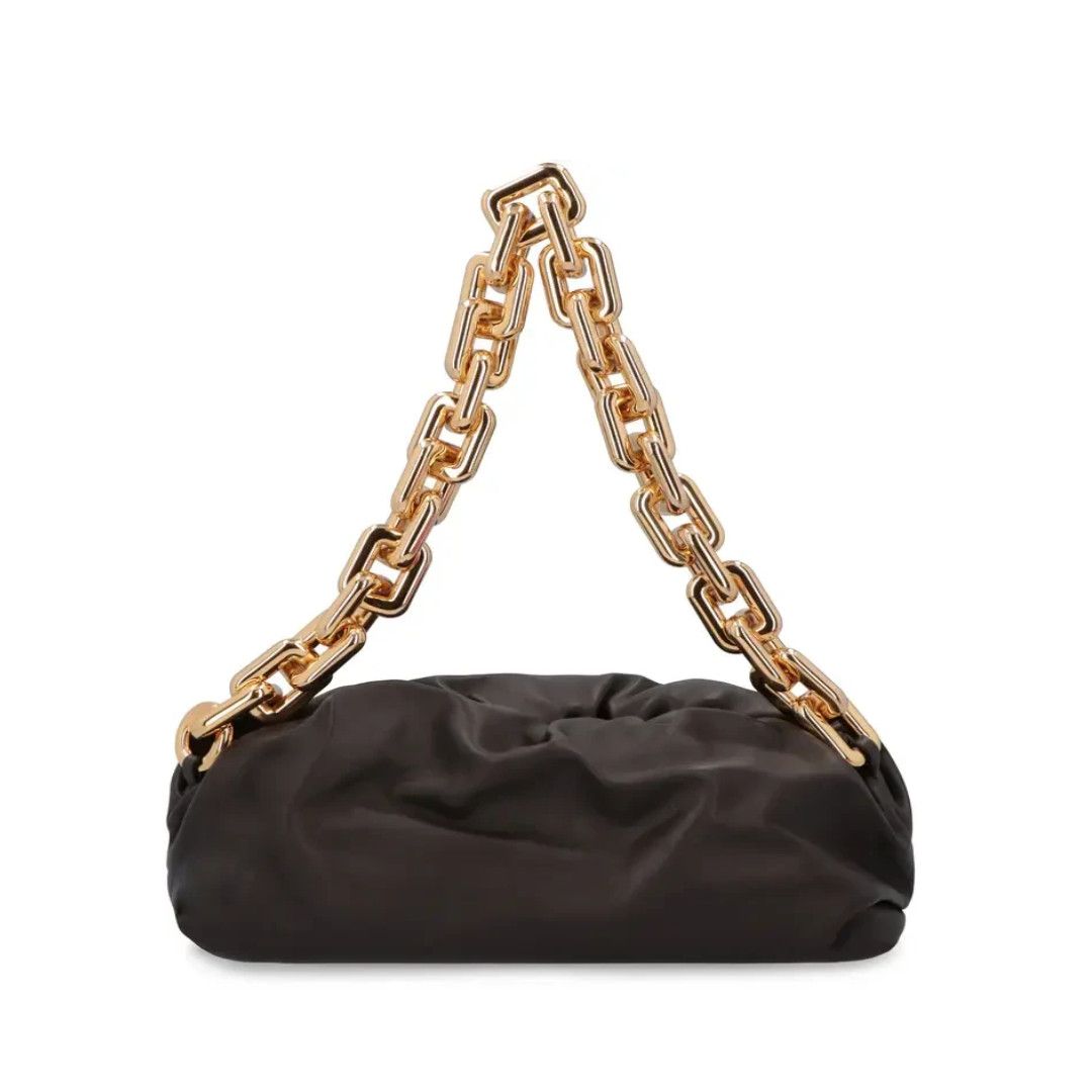 Bottega Veneta o1mle0325 Size: OS / Teen Chain Pouch in Fondente Size ONE SIZE - 1 Thumbnail
