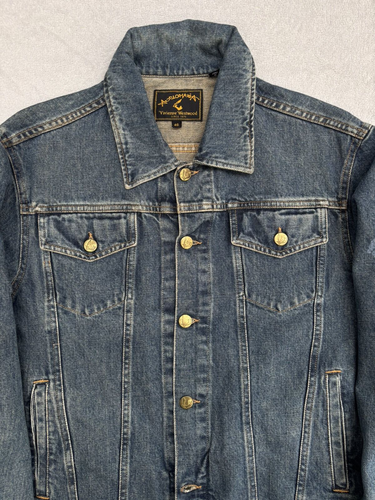 Vivienne Westwood A/W 1998 Vivienne Westwood Anglomania Trucker Denim Jacket Size US M / EU 48-50 / 2 - 4 Thumbnail