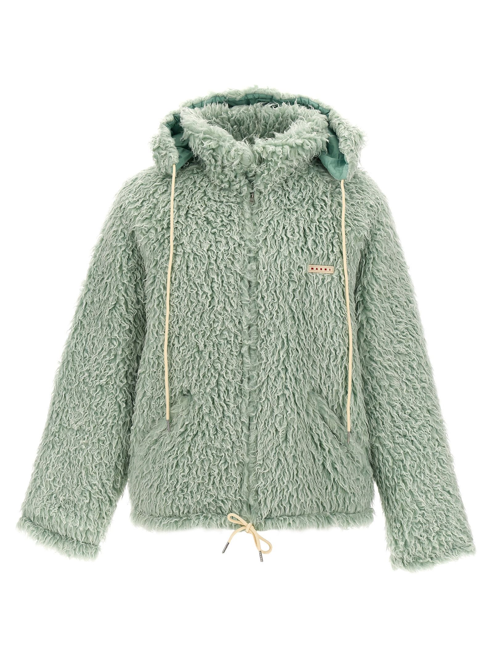 Marni 'Long Pile Shaggy' Hooded Jacket Size US M / EU 48-50 / 2 - 1 Thumbnail