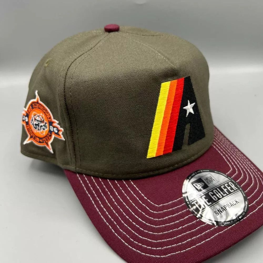 New Era Houston Astros Hat Men Astrodome Patch The Golfer Snap Back Size ONE SIZE - 1 Thumbnail