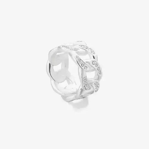 Jewelry Fashion Silver Titanium Men's Ring Size ONE SIZE - 4 Thumbnail