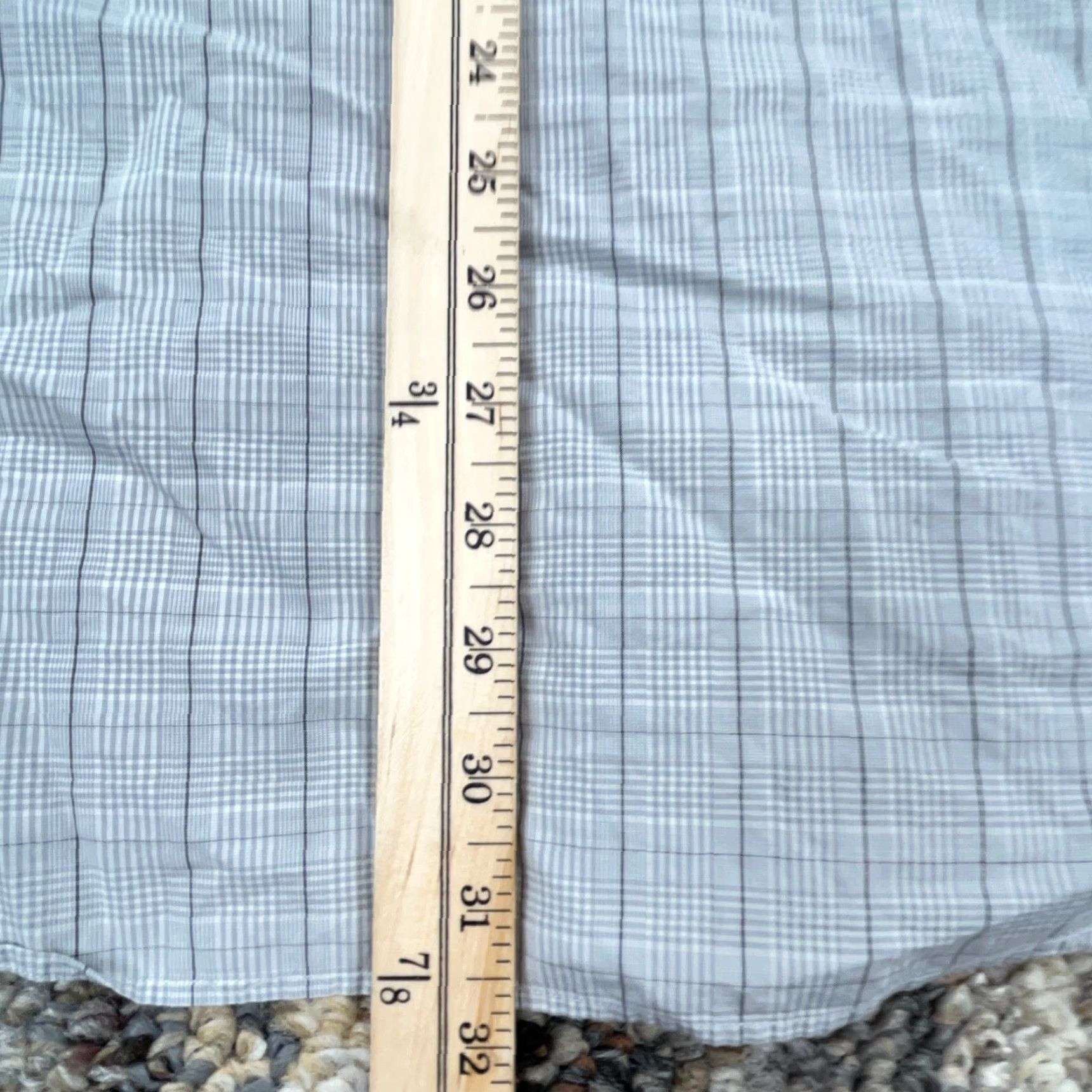 Ralph Lauren Ralph Lauren Shirt Men 17 32 Gray Button Up Glen Plaid Yarmouth Poplin XL Dress Size 46R - 7 Thumbnail