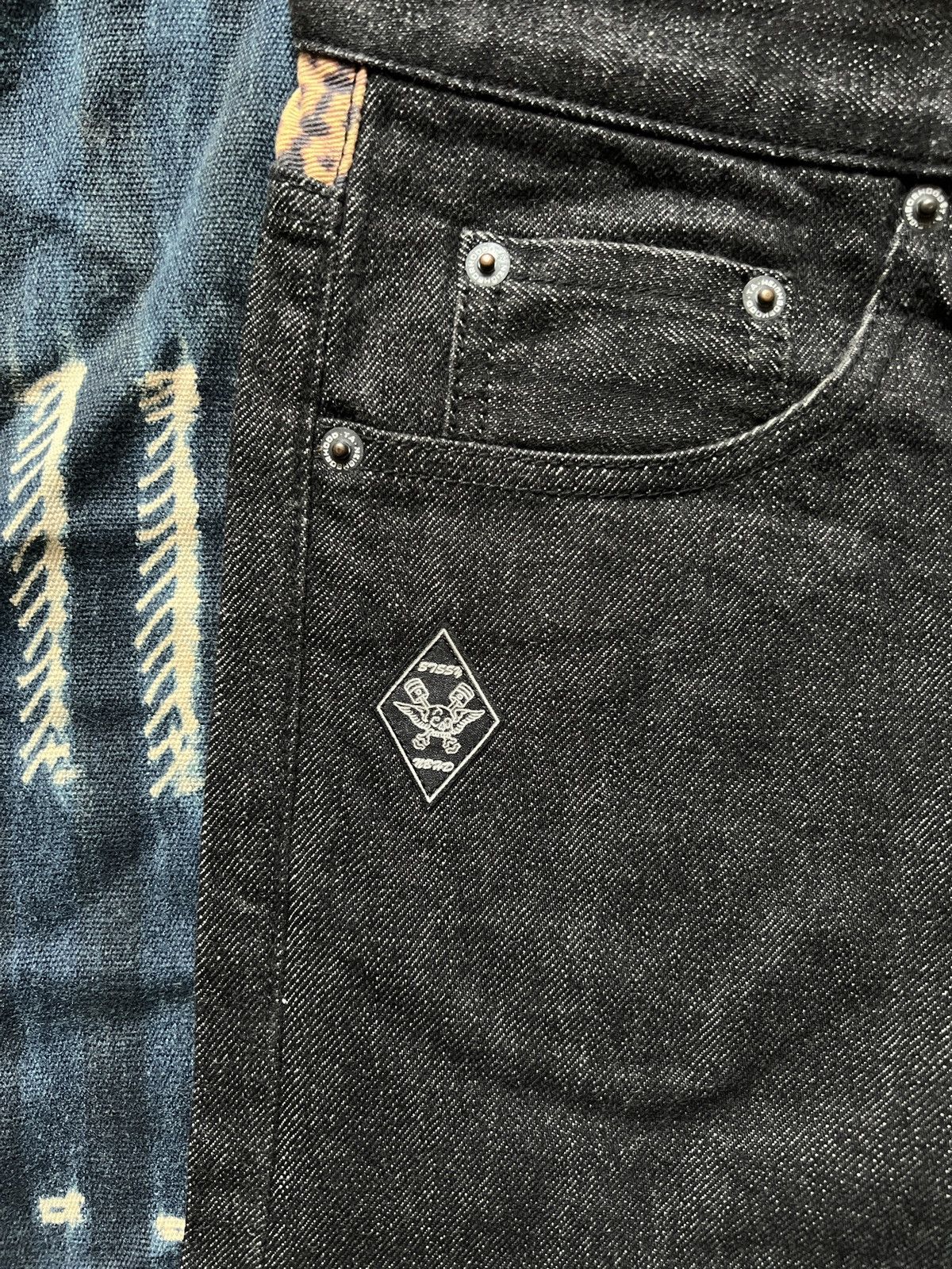 Neighborhood × Stussy Stussy x Neighborhood Boneyards Conspiracy Denim Jeans FW10 Size US 34 / EU 50 - 5 Thumbnail
