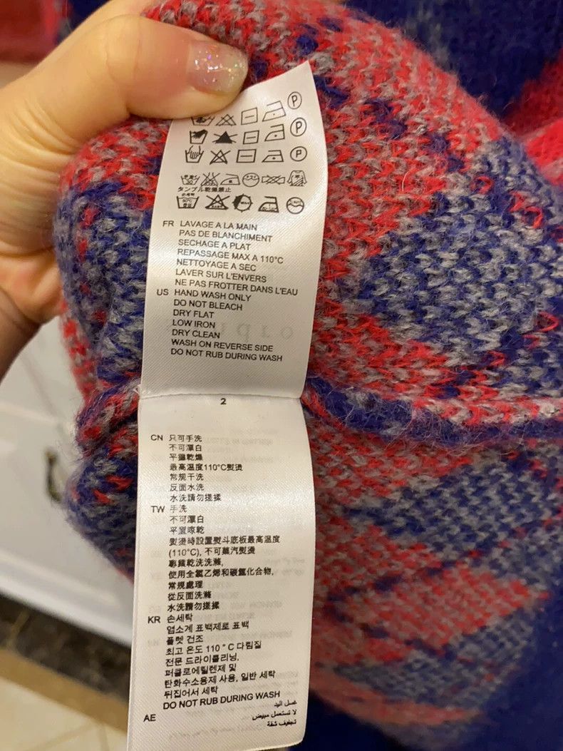 Celine Colorful Argyle Knit Sweater Size US M / EU 48-50 / 2 - 6 Thumbnail
