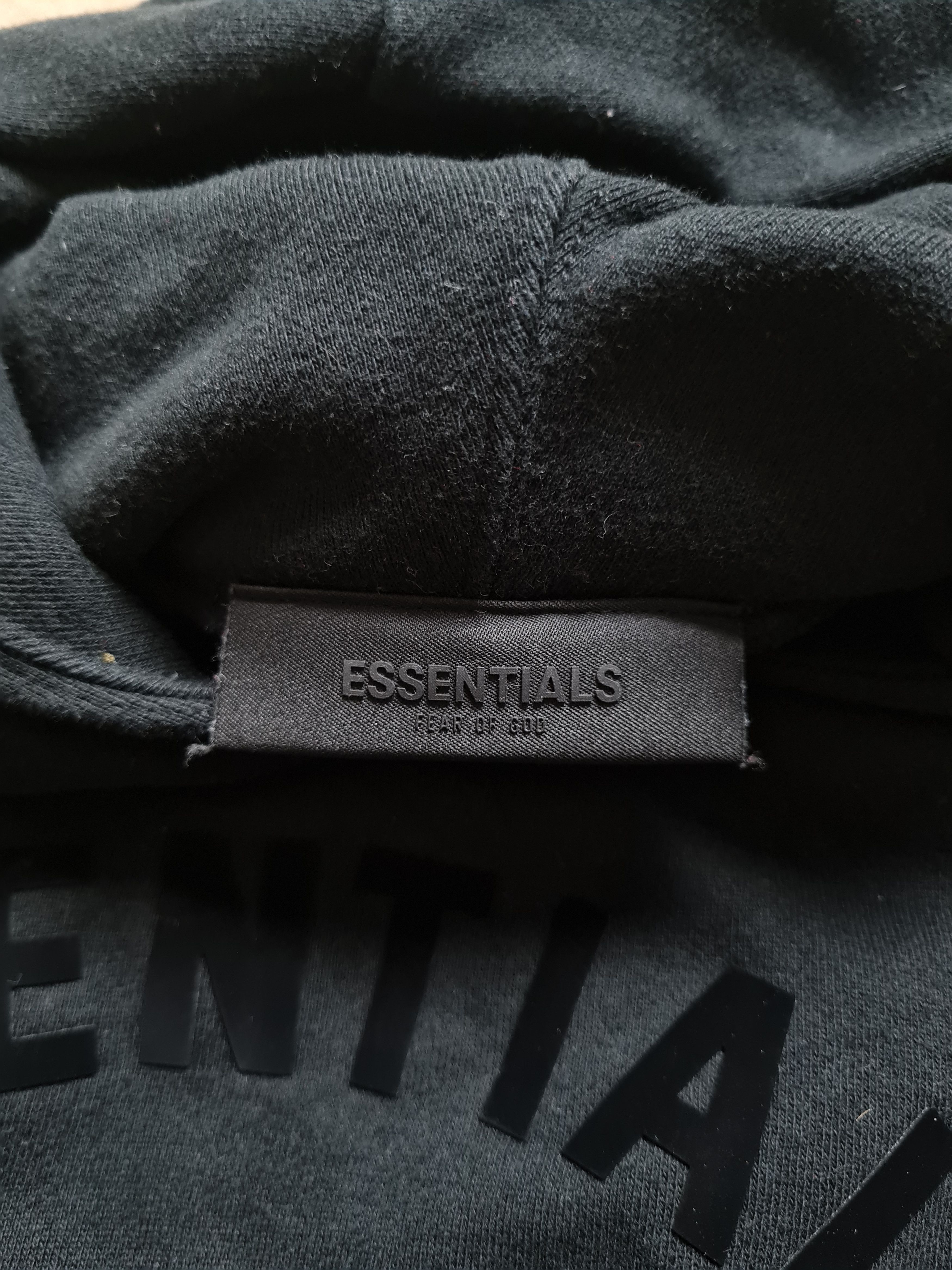 Essentials Womens Essential Fear Of God Pullover Jet Black Hoodie Size XS / US 0-2 / IT 36-38 - 15 Thumbnail