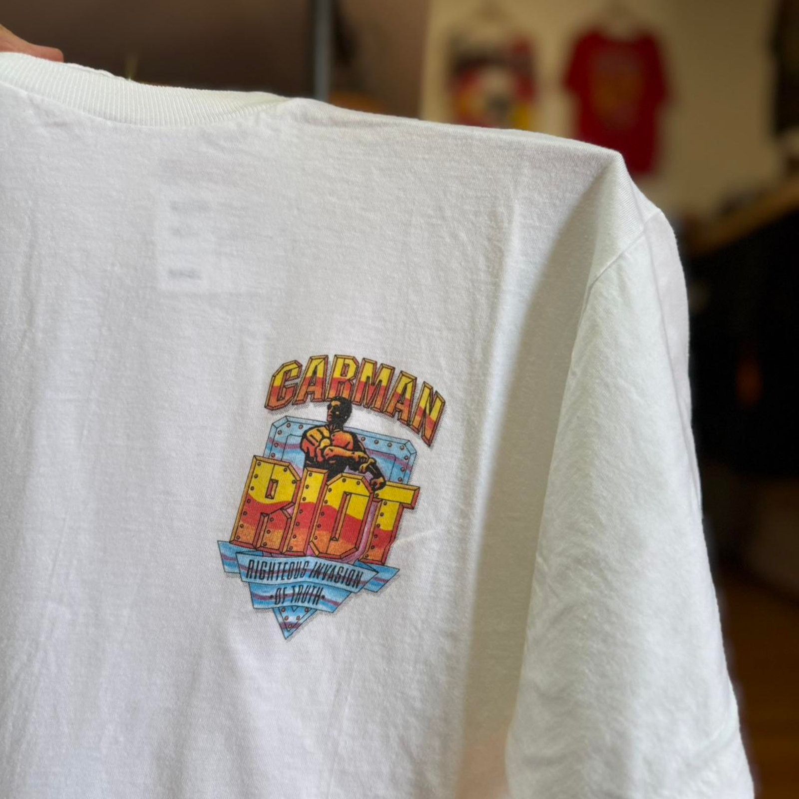 Vintage Vintage 90s Riot T-Shirt Size US XL / EU 56 / 4 - 3 Thumbnail